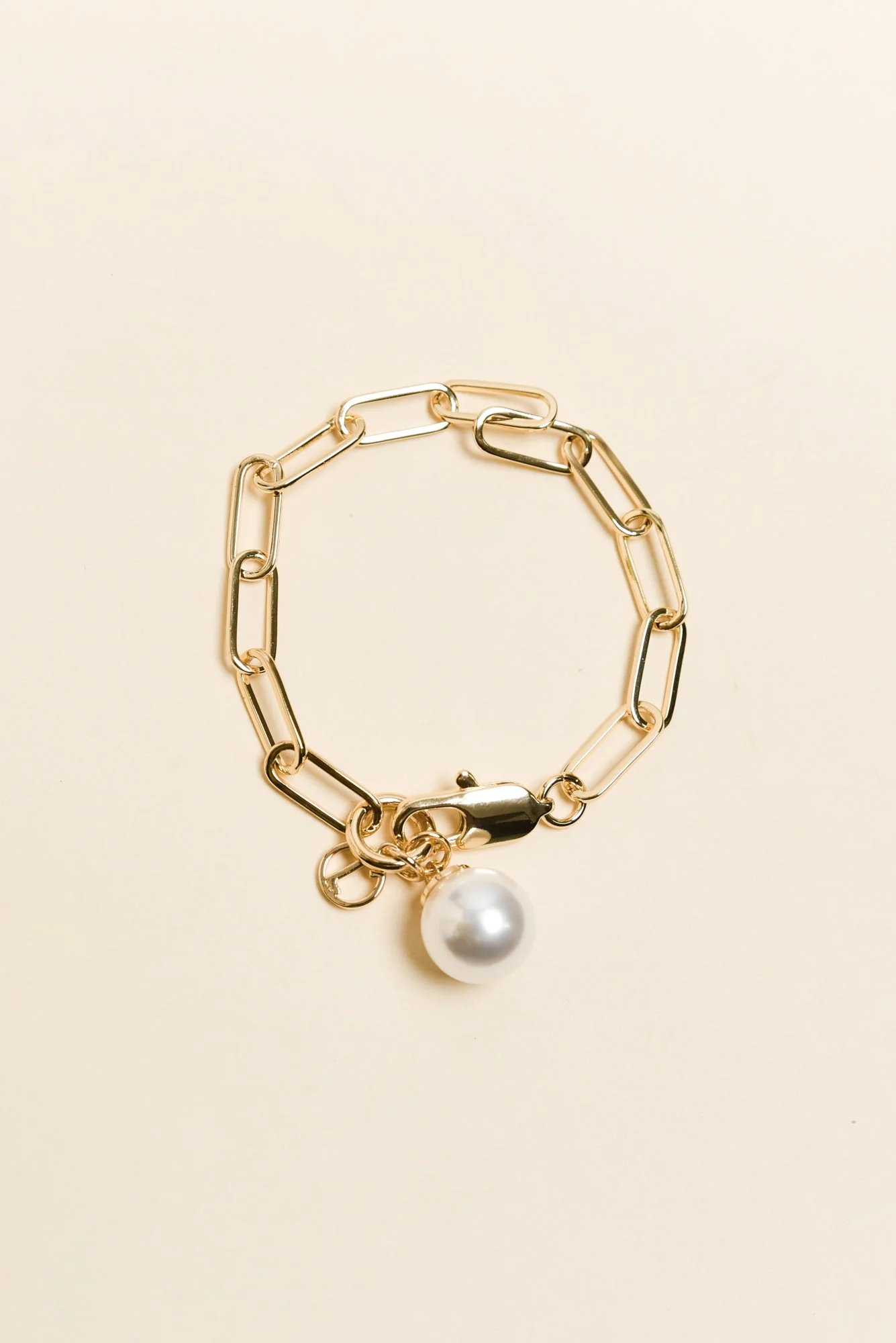 Hayley Gold Pearl Bracelet