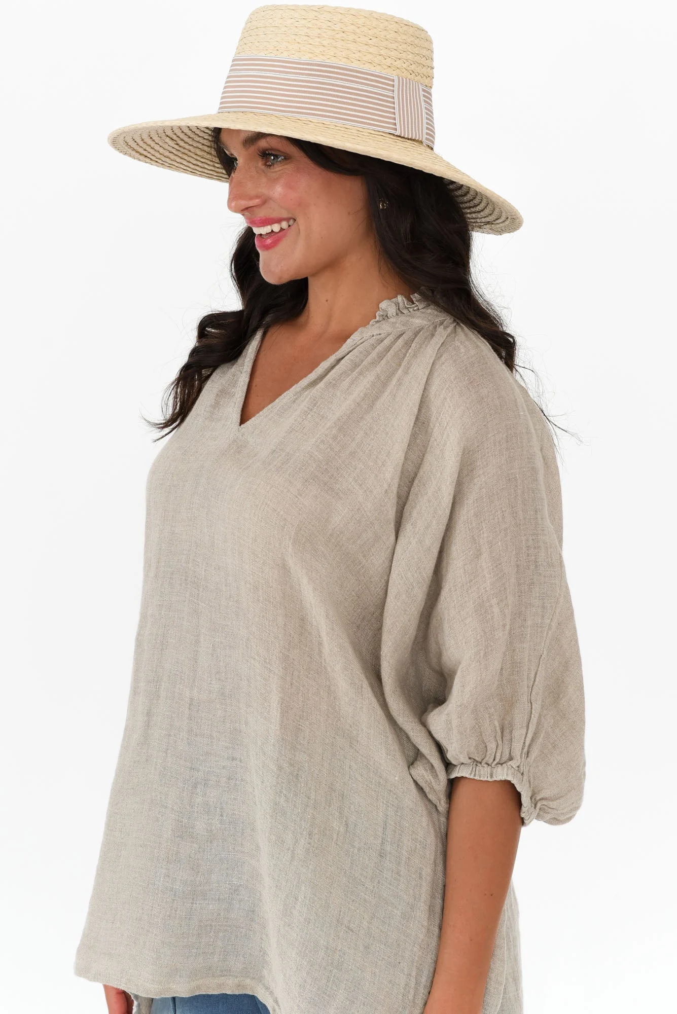Hayman Natural Raffia Capeline - Image 3