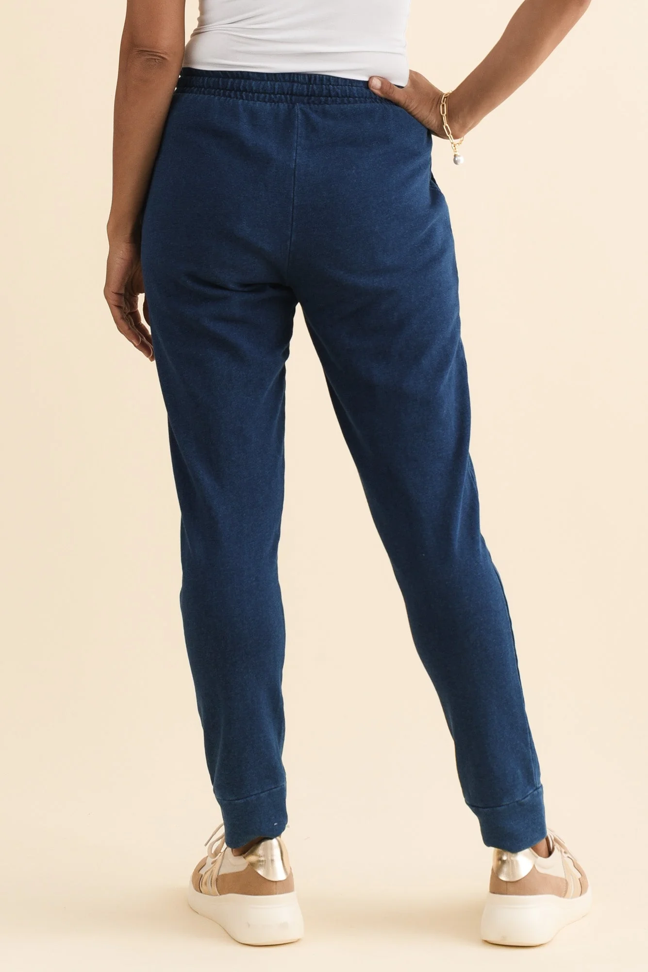 Heidi Indigo Cuffed Jogger Pants - Image 4