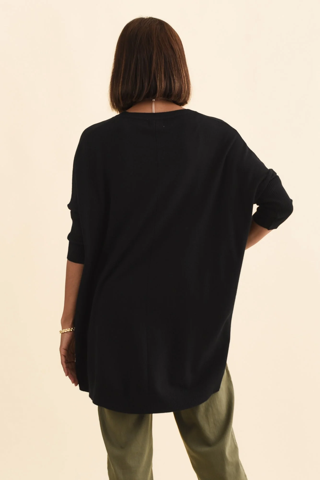 Helsinki Black Knit Pocket Jumper - Image 5