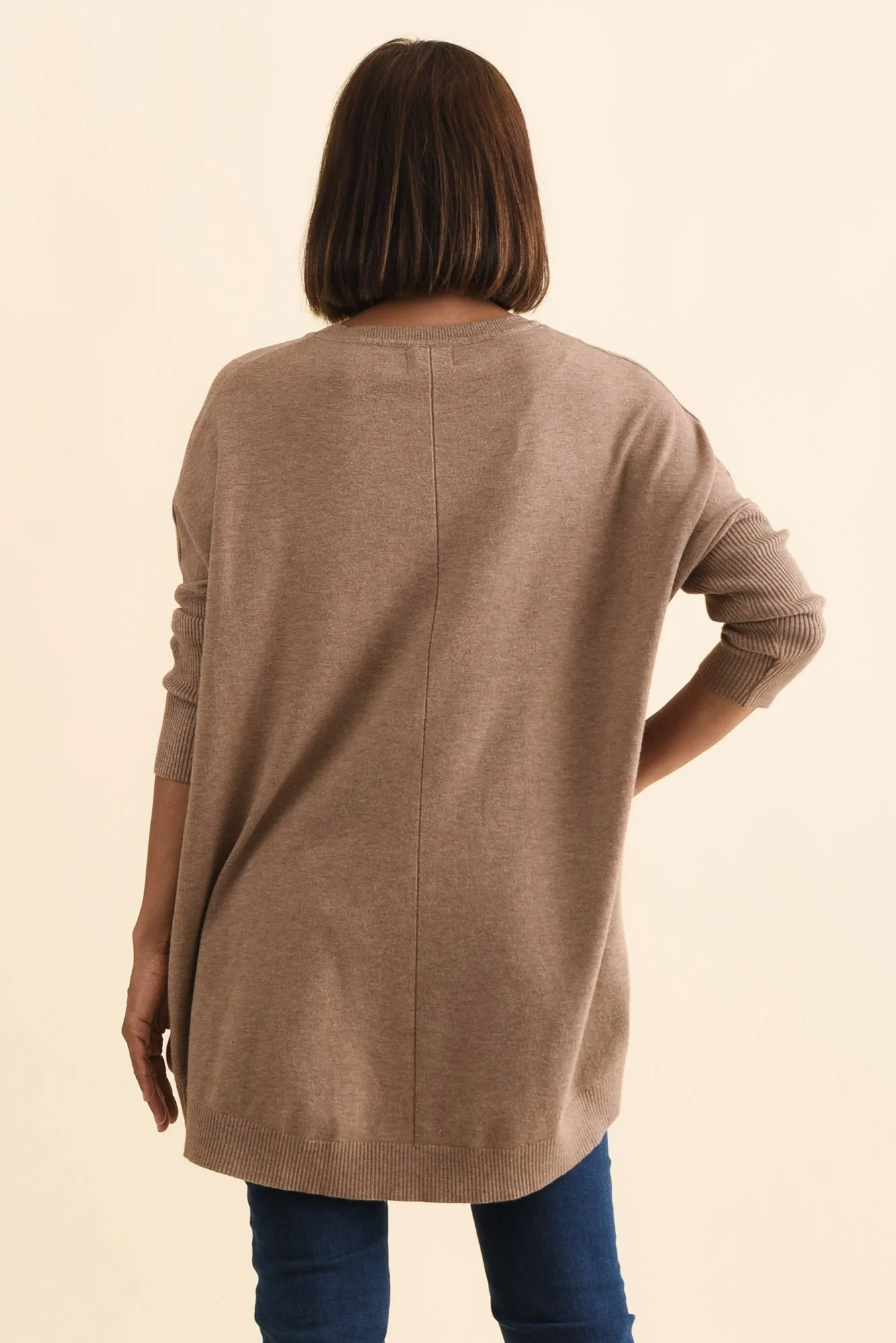 Helsinki Mocha Knit Pocket Jumper - Image 5