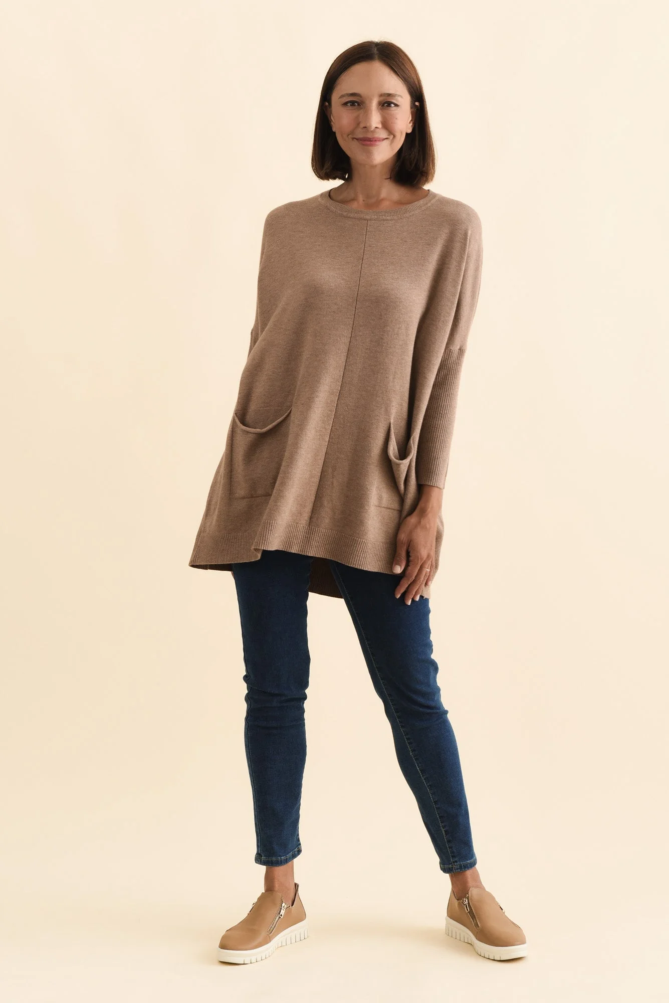Helsinki Mocha Knit Pocket Jumper - Image 7
