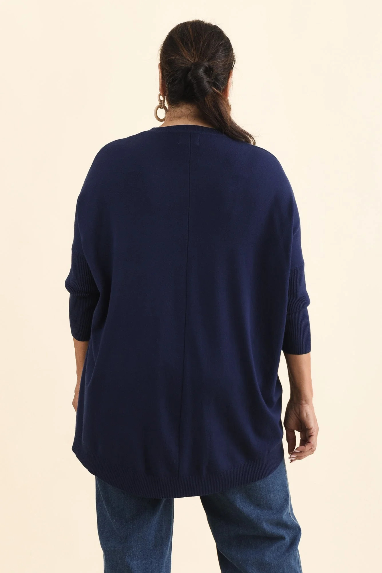 Helsinki Navy Knit Pocket Jumper - Image 11