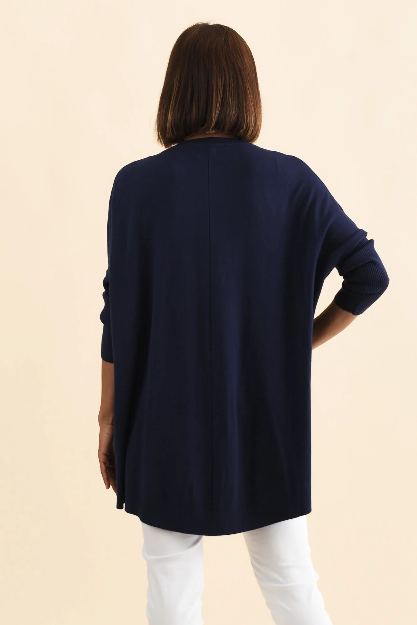 Helsinki Navy Knit Pocket Jumper - Image 5