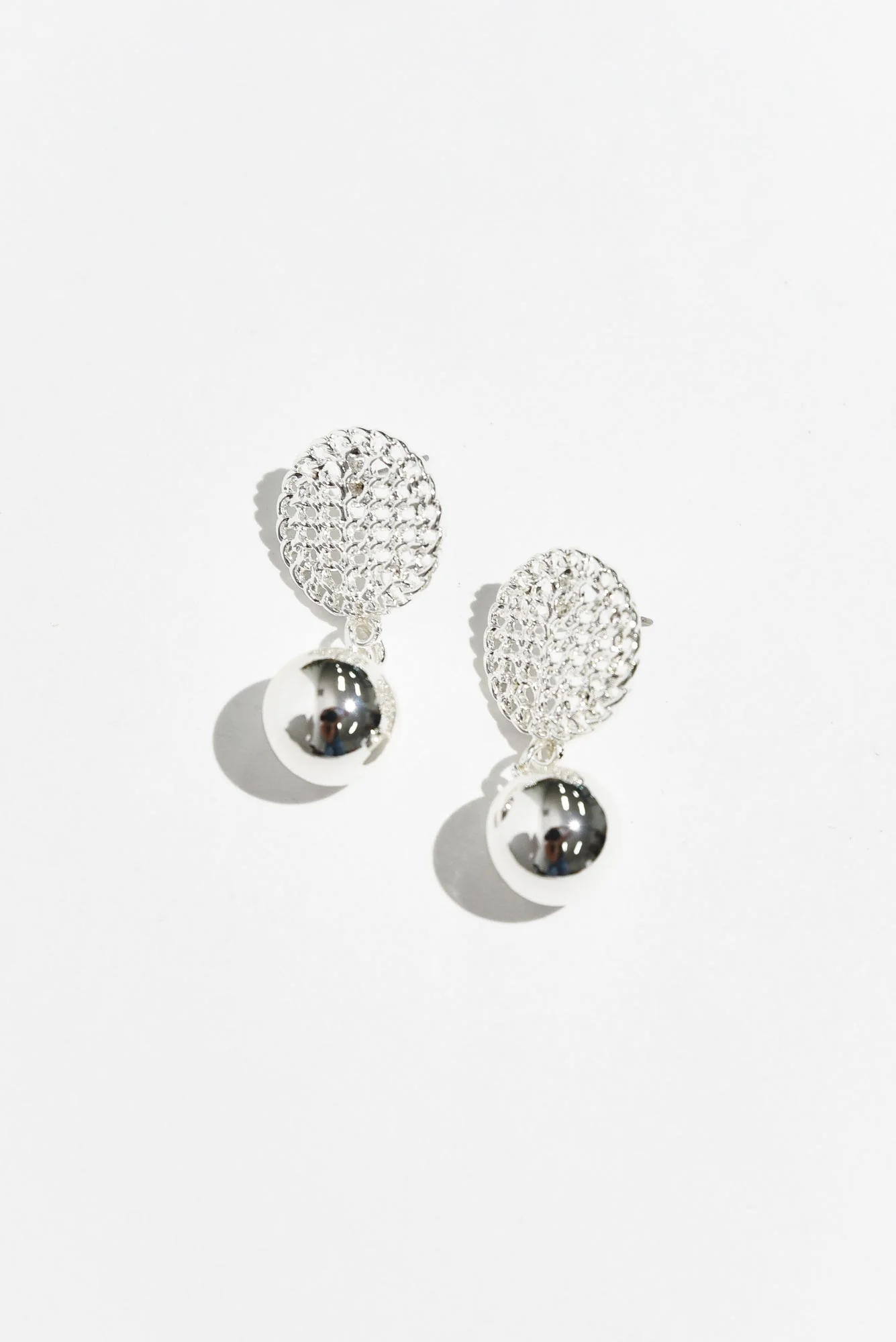 Hilma Silver Ball Drop Earrings