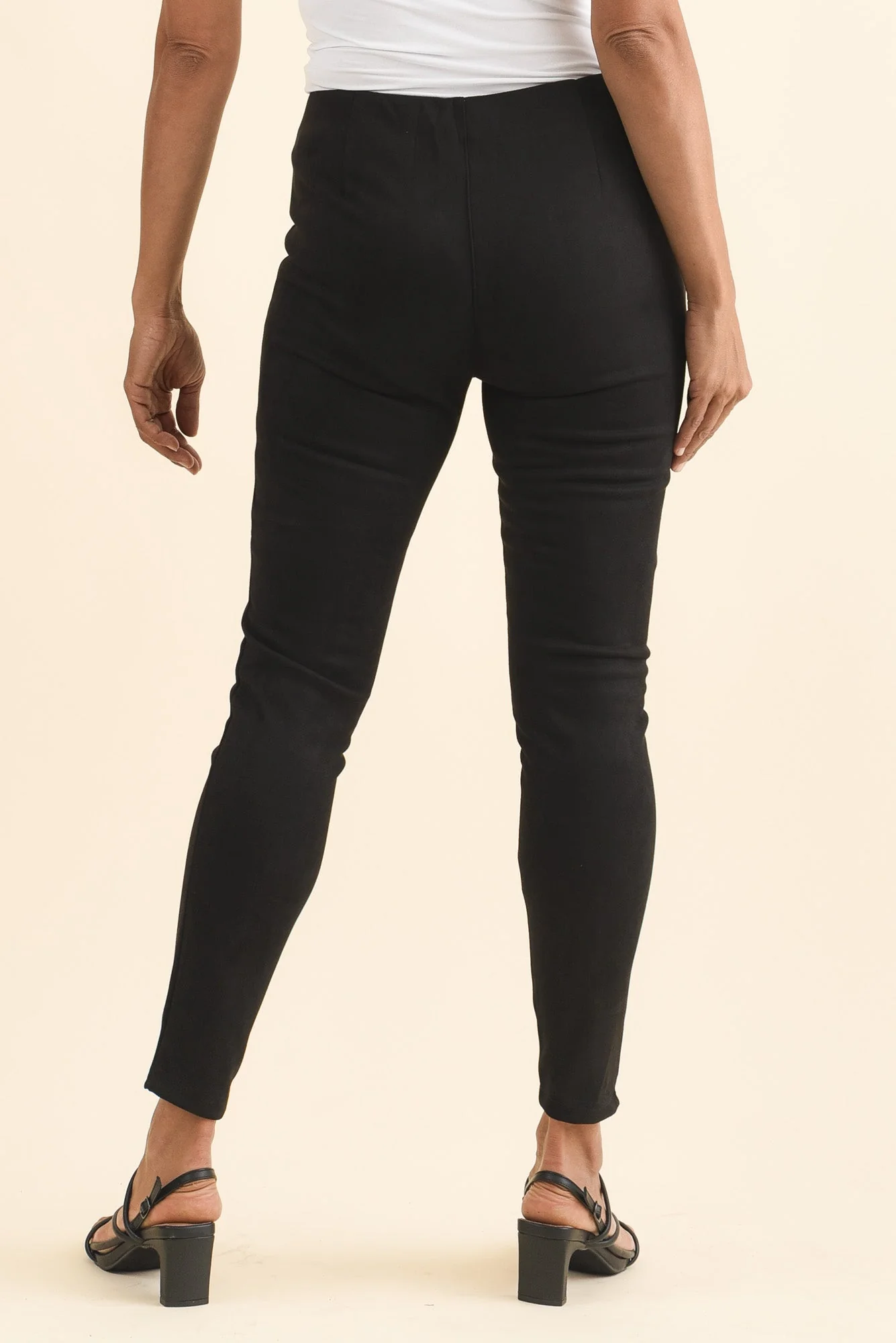 Husky Black Faux Suede Pants - Image 4