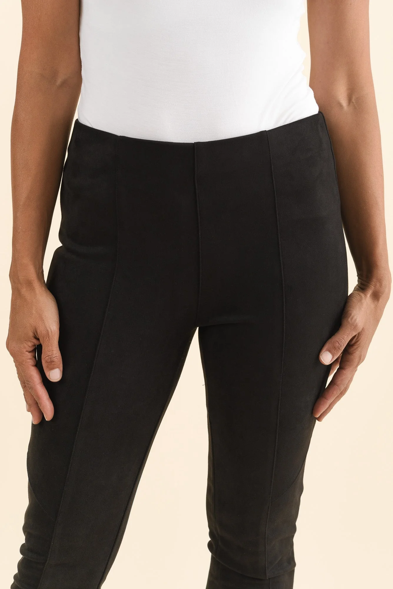 Husky Black Faux Suede Pants - Image 5