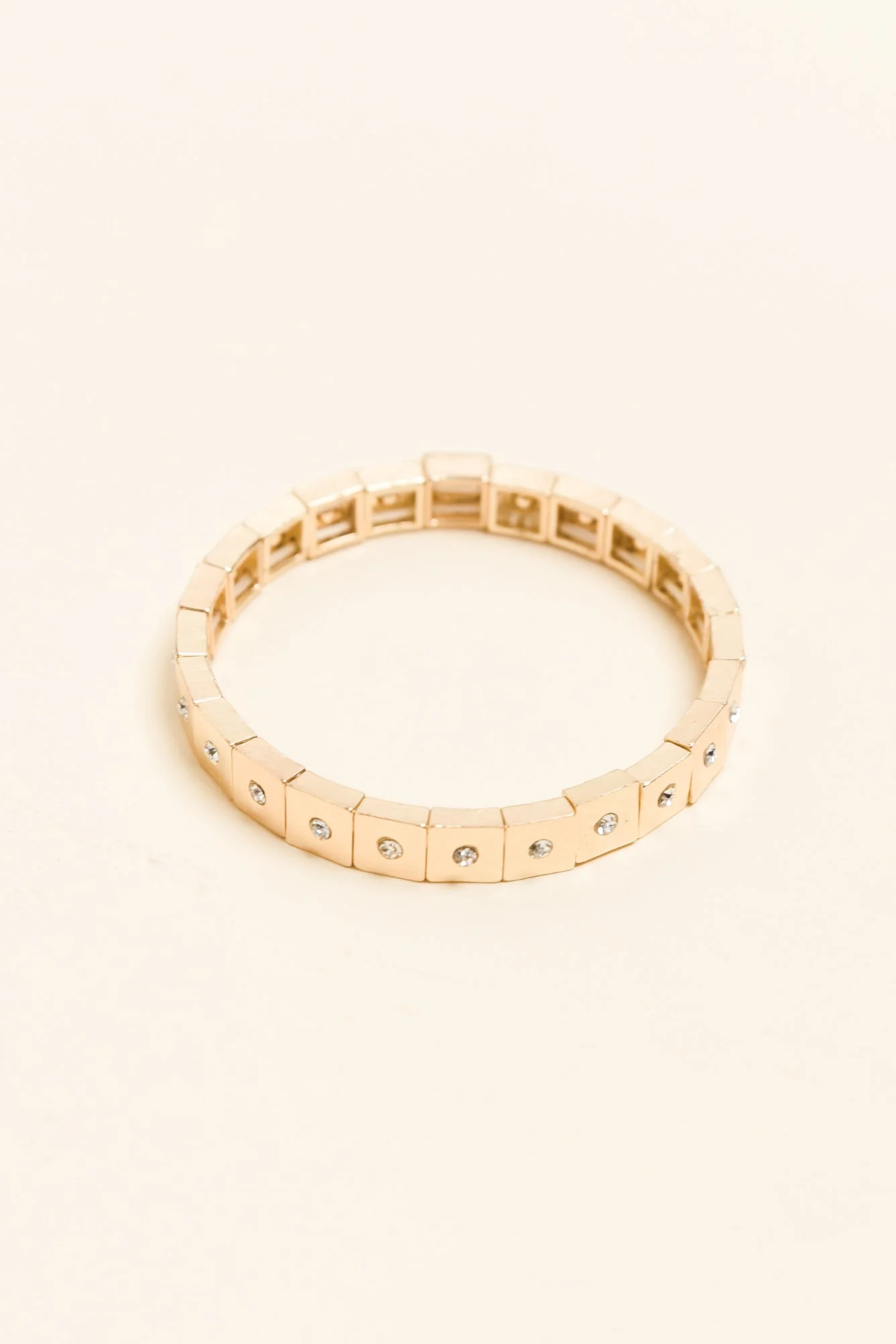 Isobel Gold Crystal Beaded Bracelet