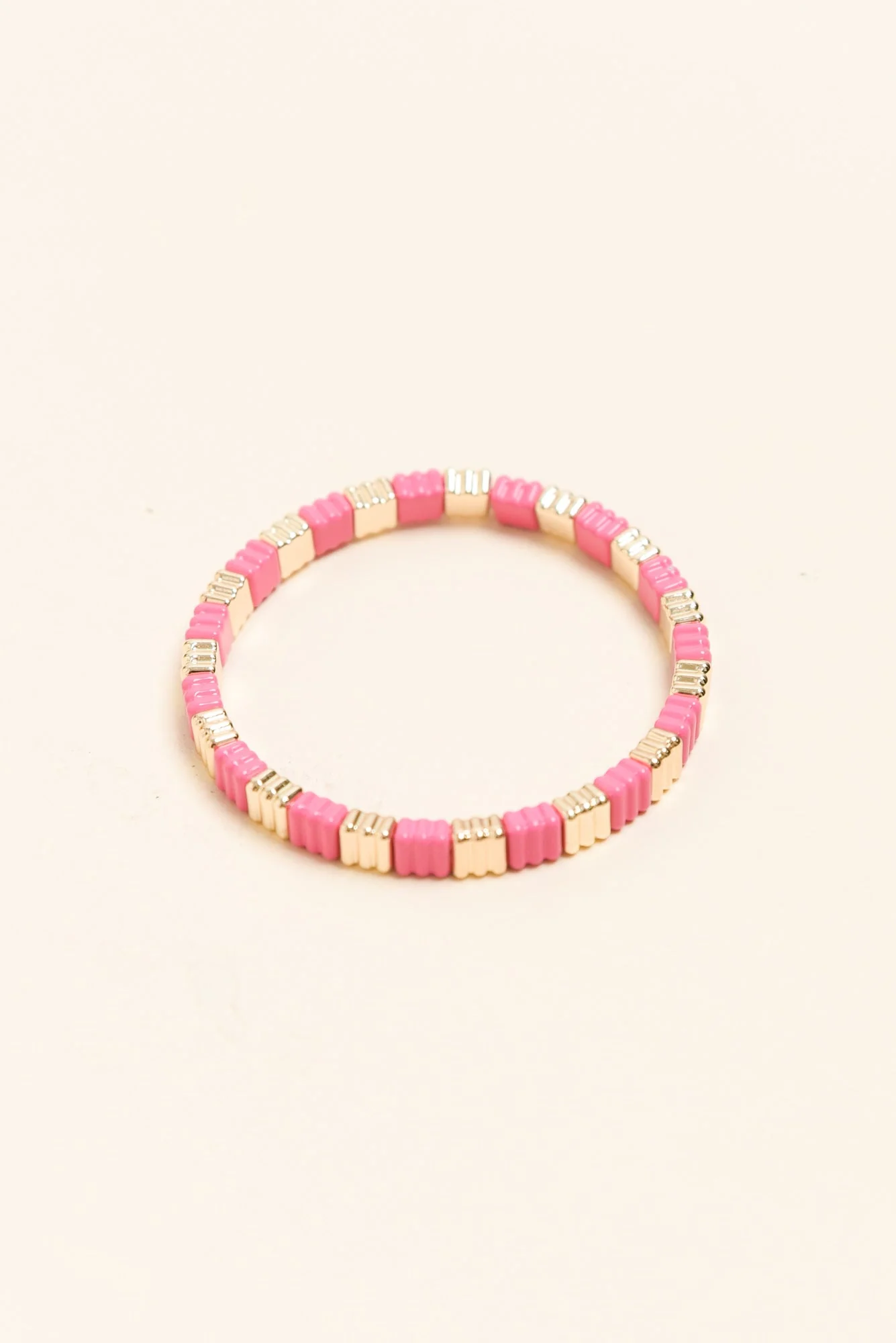 Java Pink Beaded Bracelet