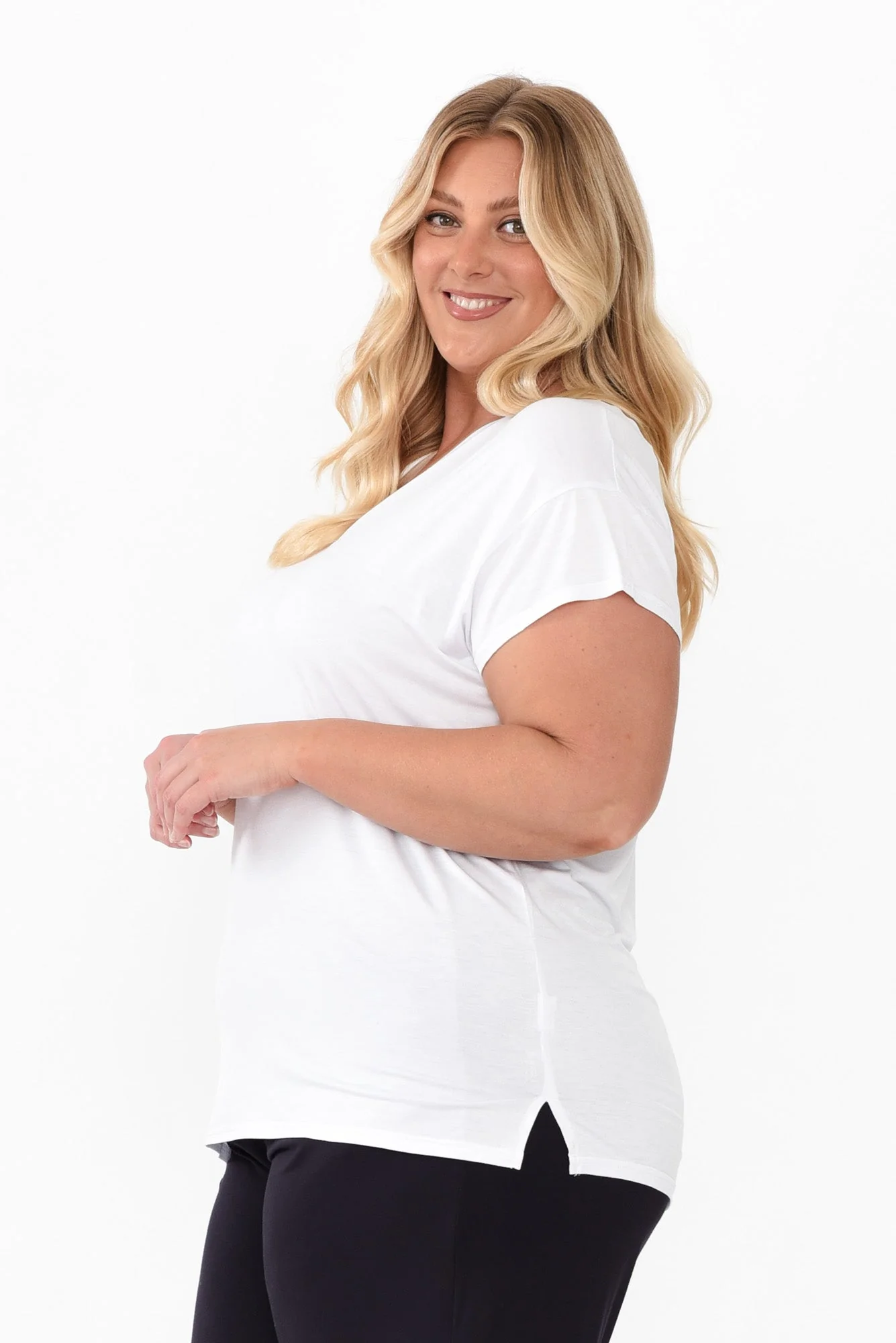Jenkins White Modal Tee - Image 9
