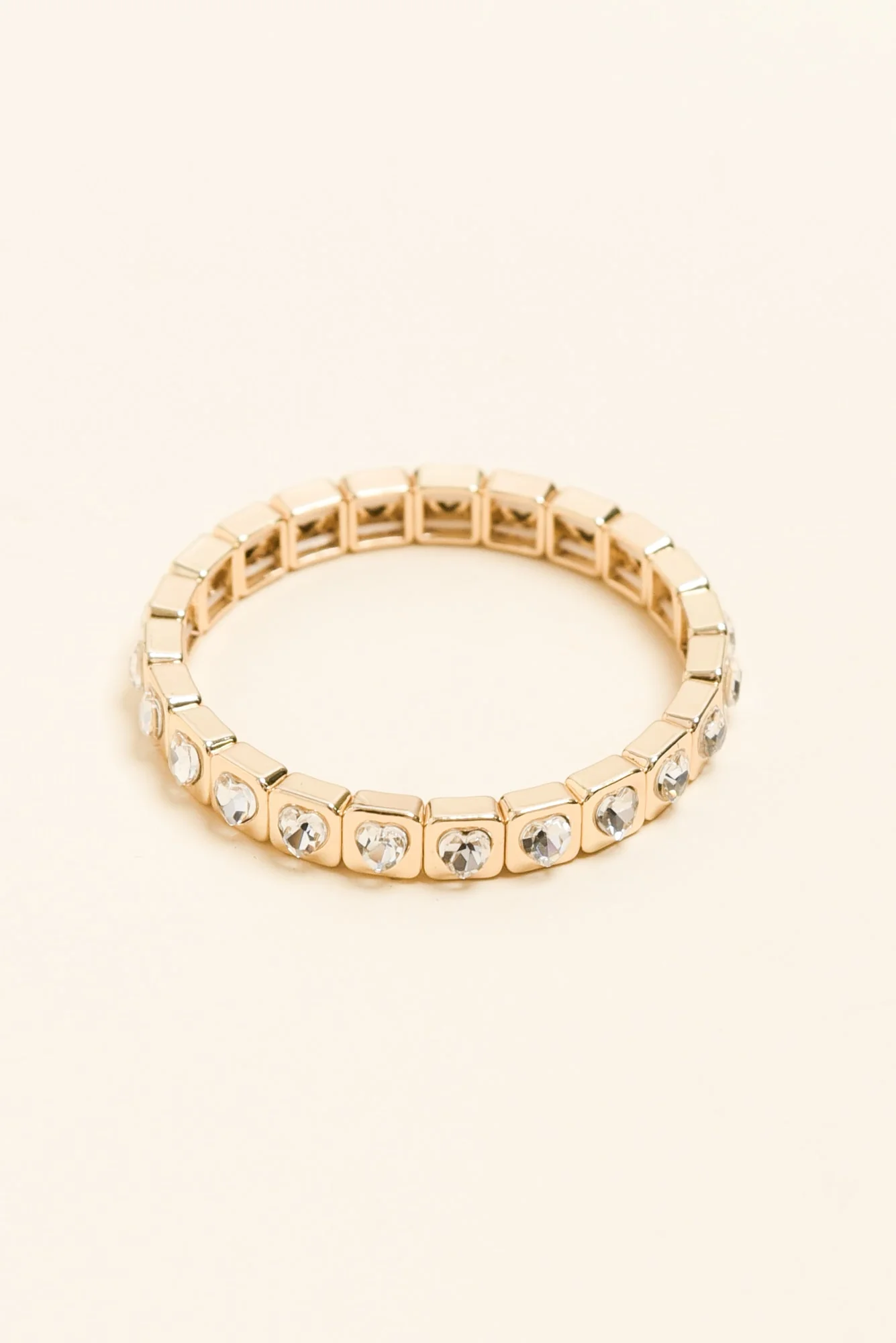 Jubilee Gold Heart Beaded Bracelet