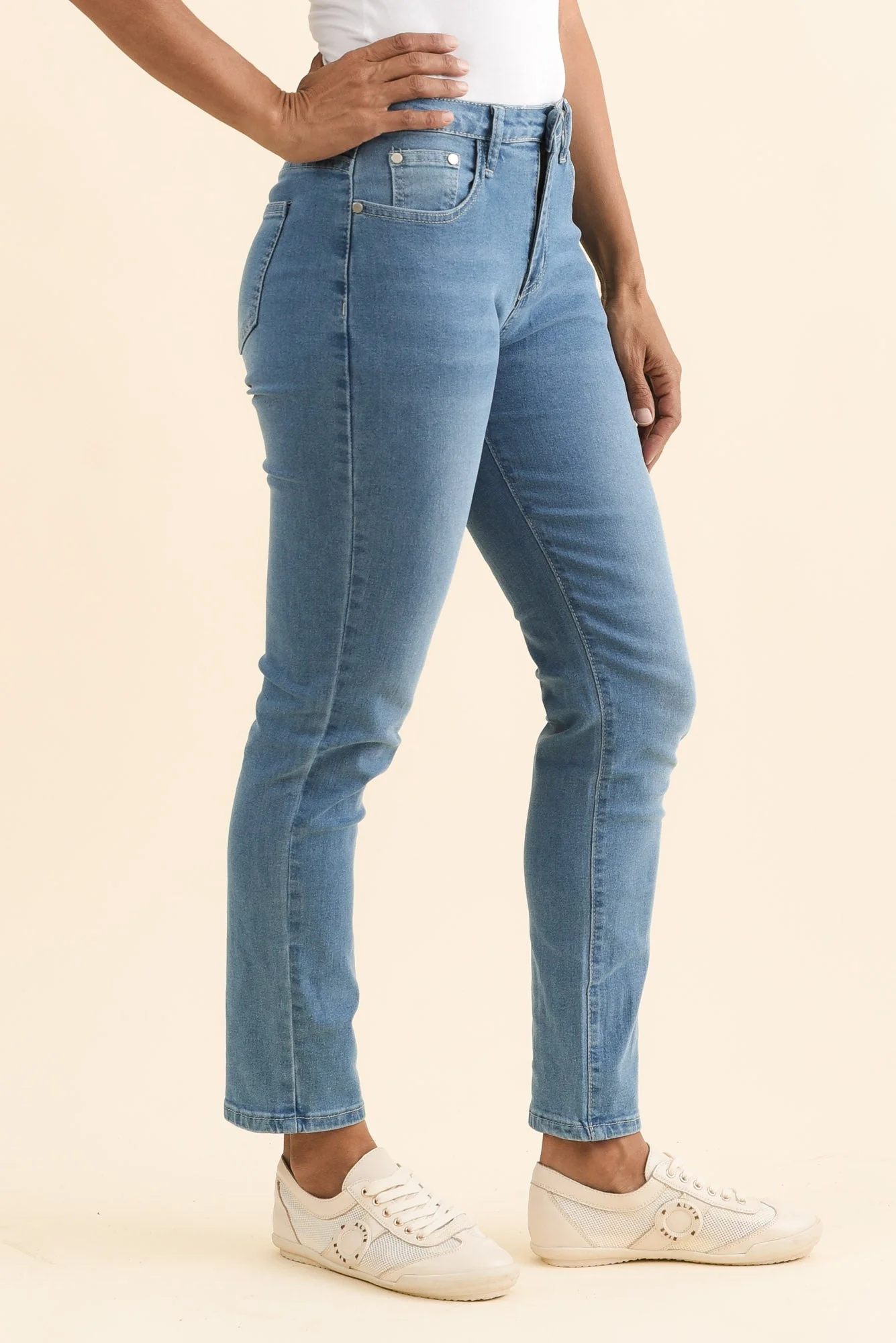 Kairi Blue Cotton Jeans - Image 3