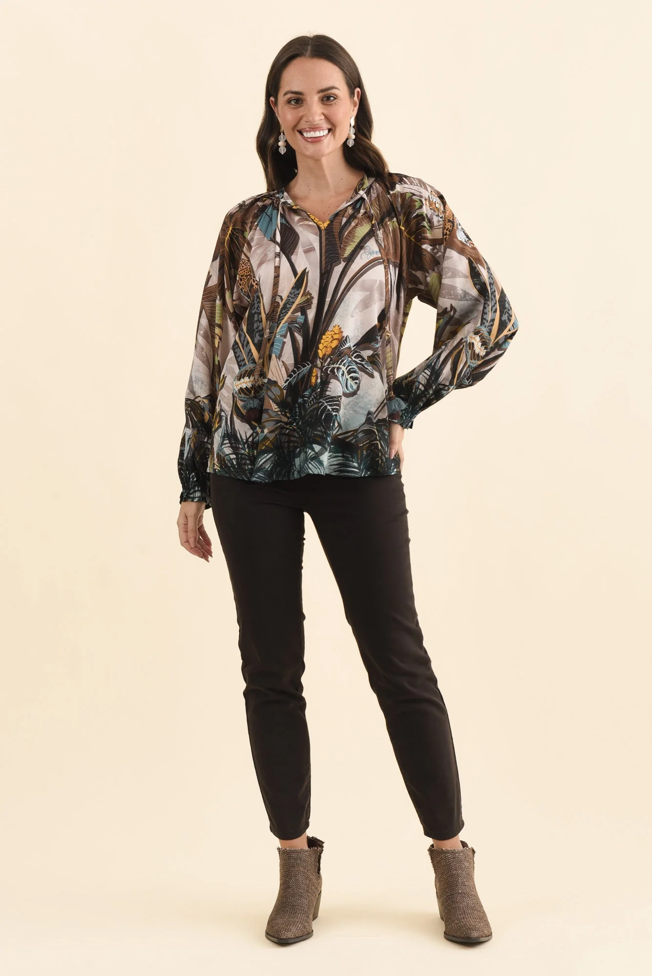 Katene Brown Jungle Tassel Top - Image 6
