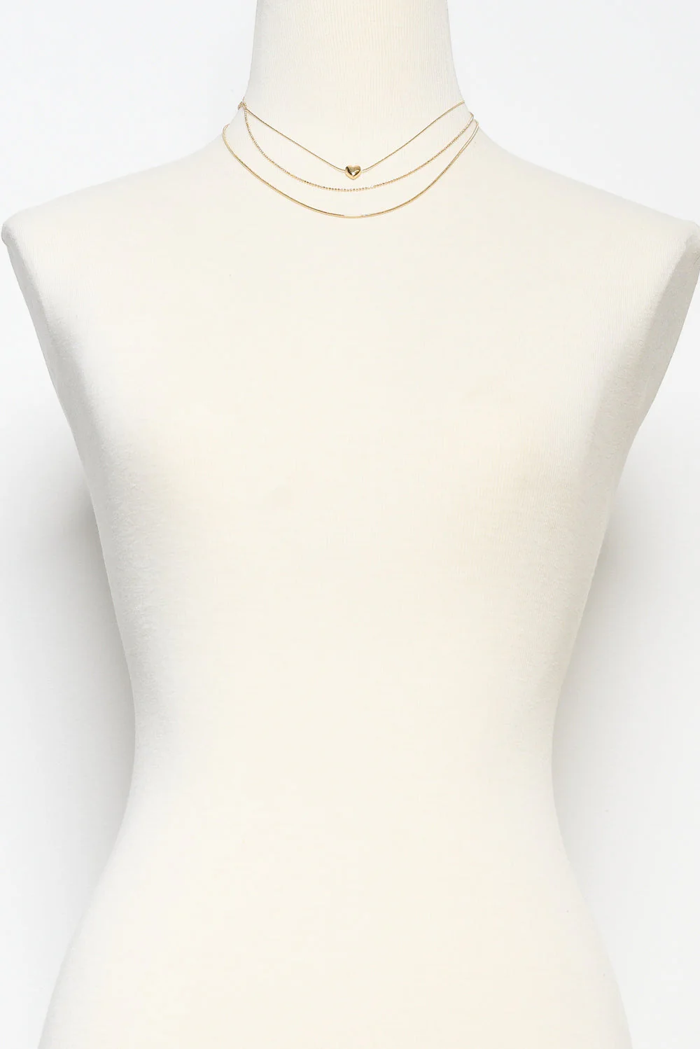 Keturah Gold Layered Heart Necklace - Image 2