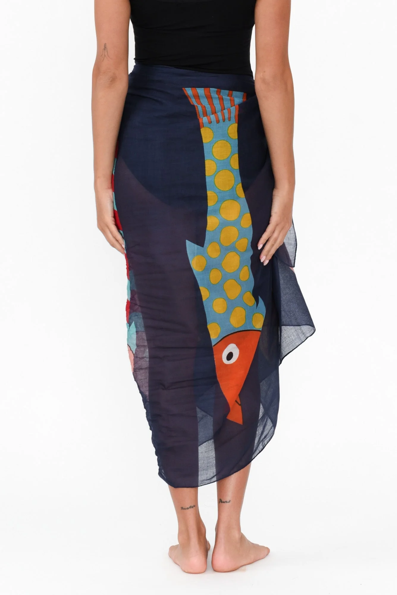 Keyla Navy Sea Sarong - Image 4