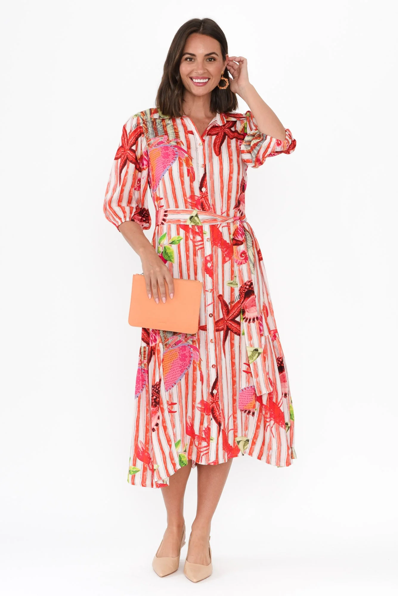 Kimma Red Sea Shirt Dress