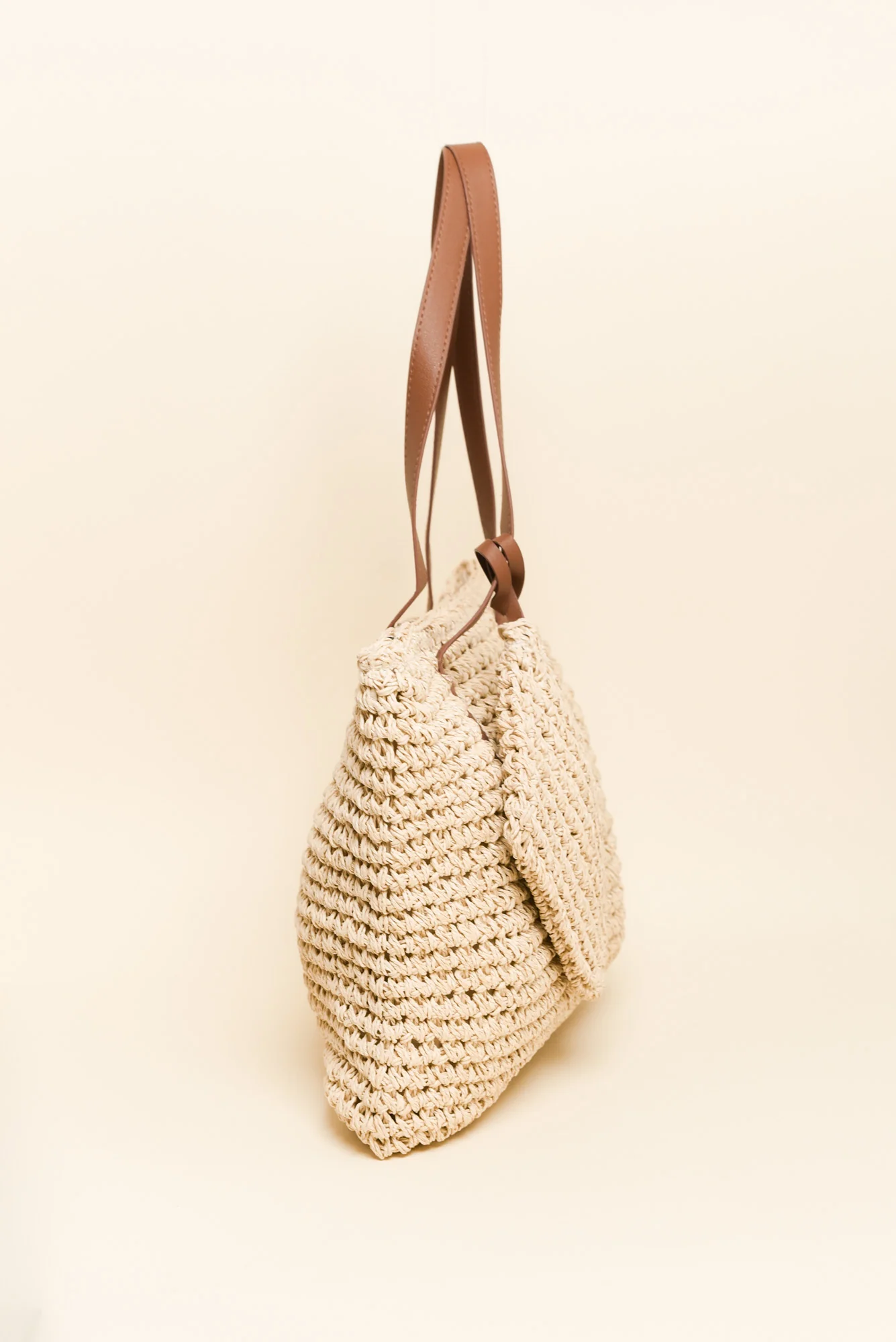Kirby Natural Straw Tote Bag - Image 3