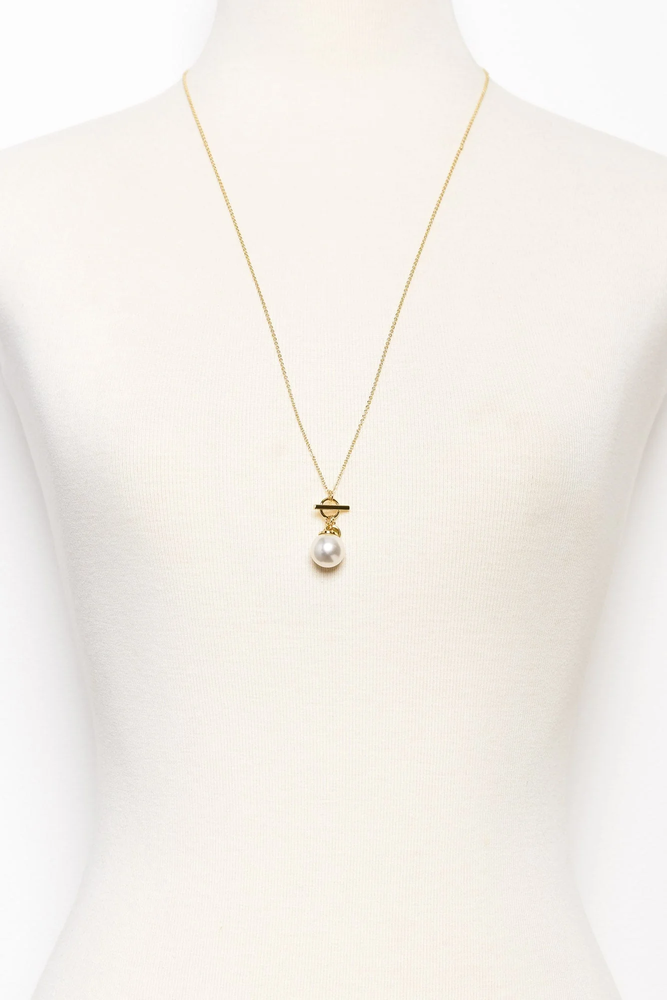 Kora Gold Pearl Necklace - Image 2