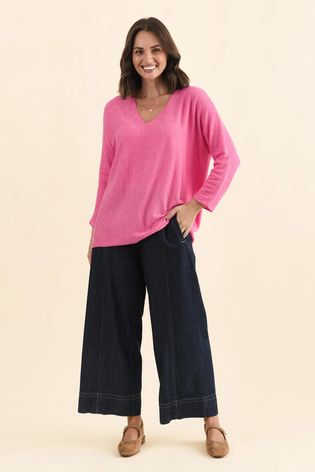 Lakin Pink Knit Jumper - Image 2