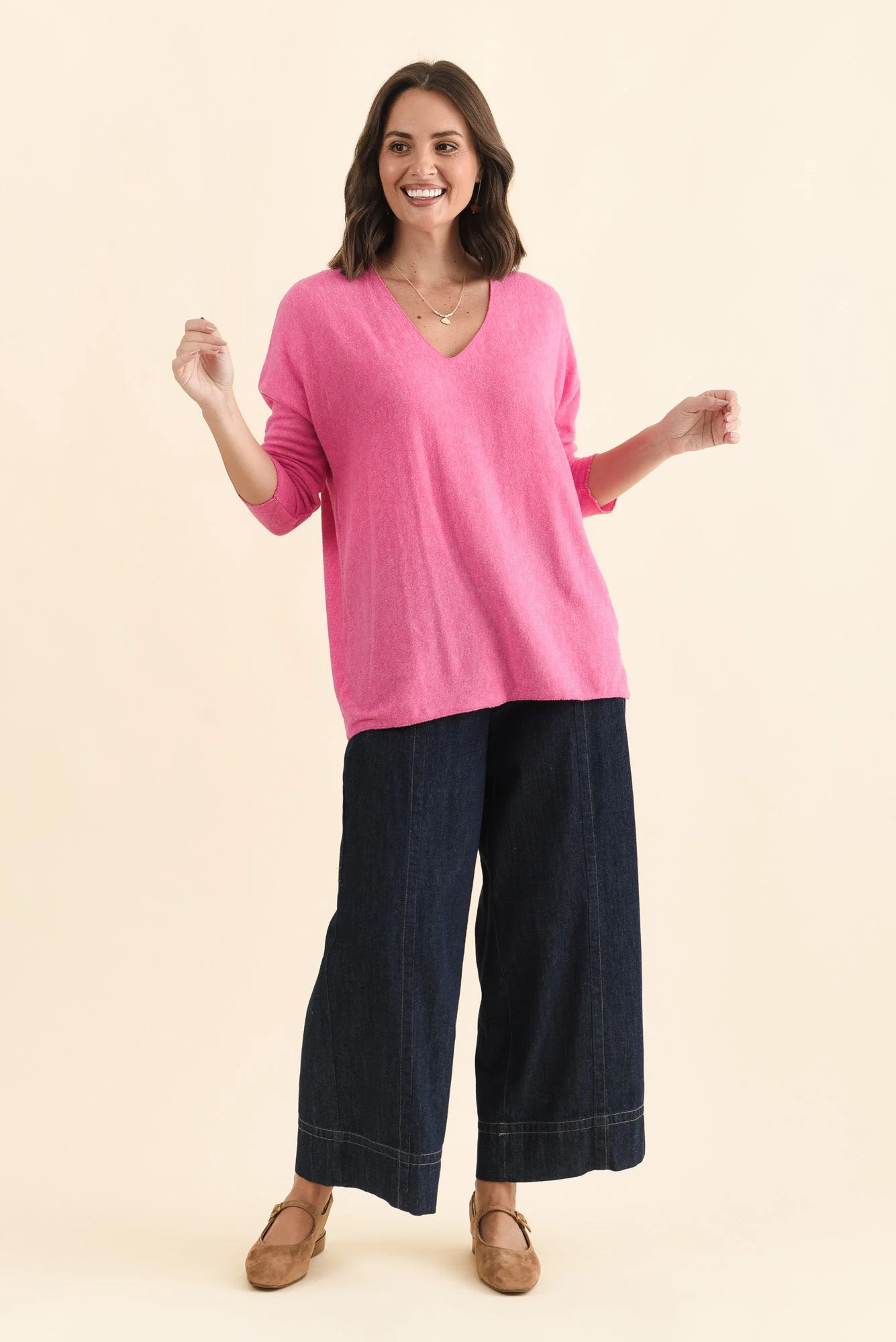 Lakin Pink Knit Jumper - Image 6