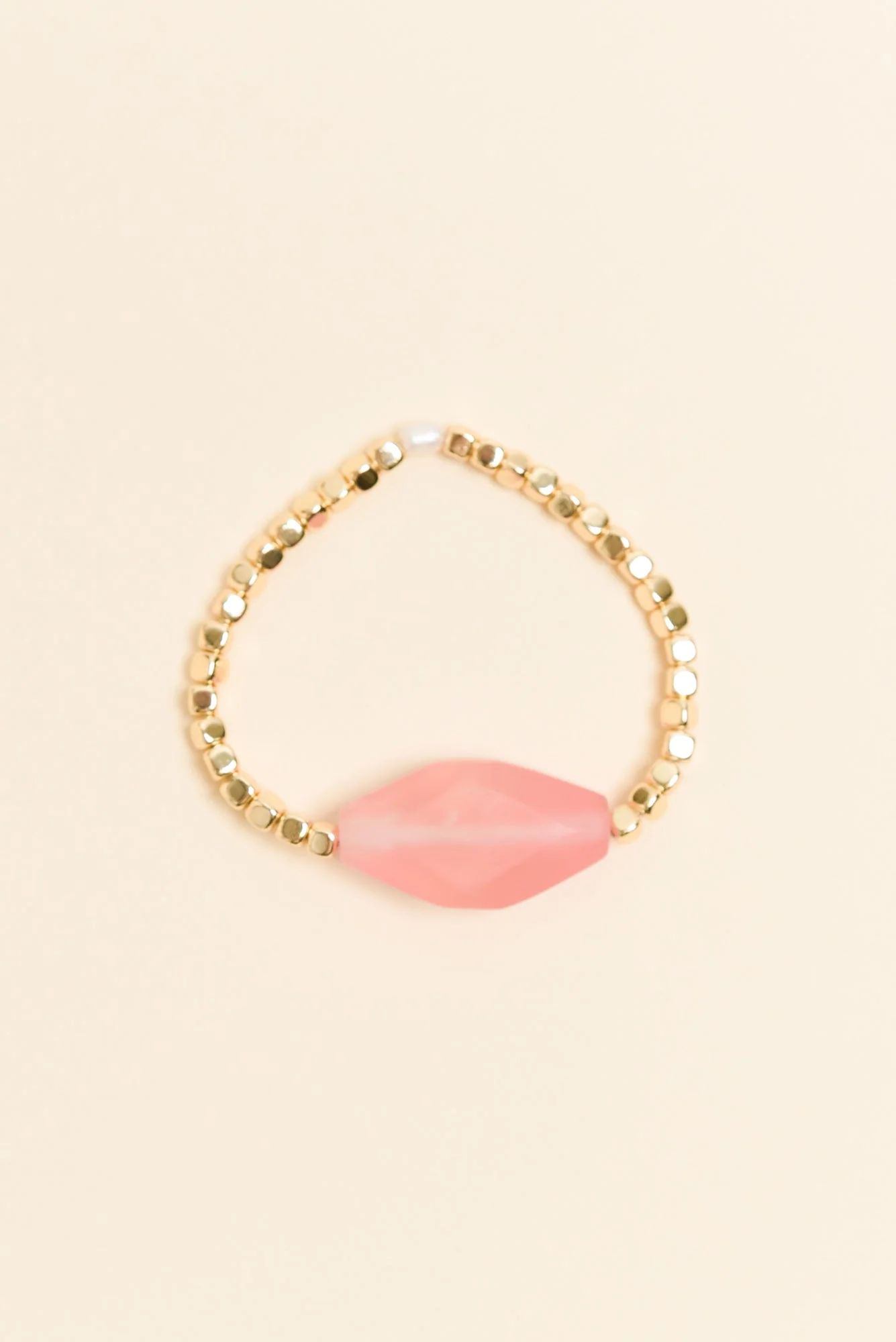 Lana Pink Stone Beaded Bracelet