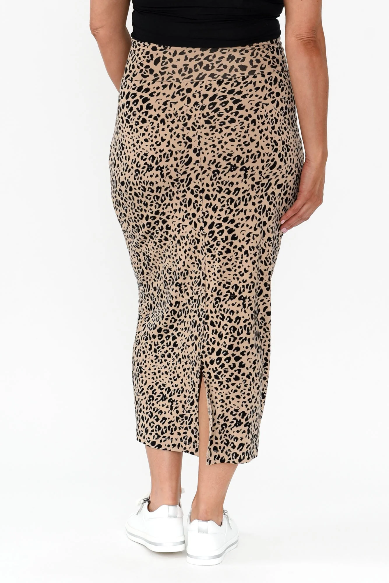 Leopard Bamboo Maxi Tube Skirt - Image 9