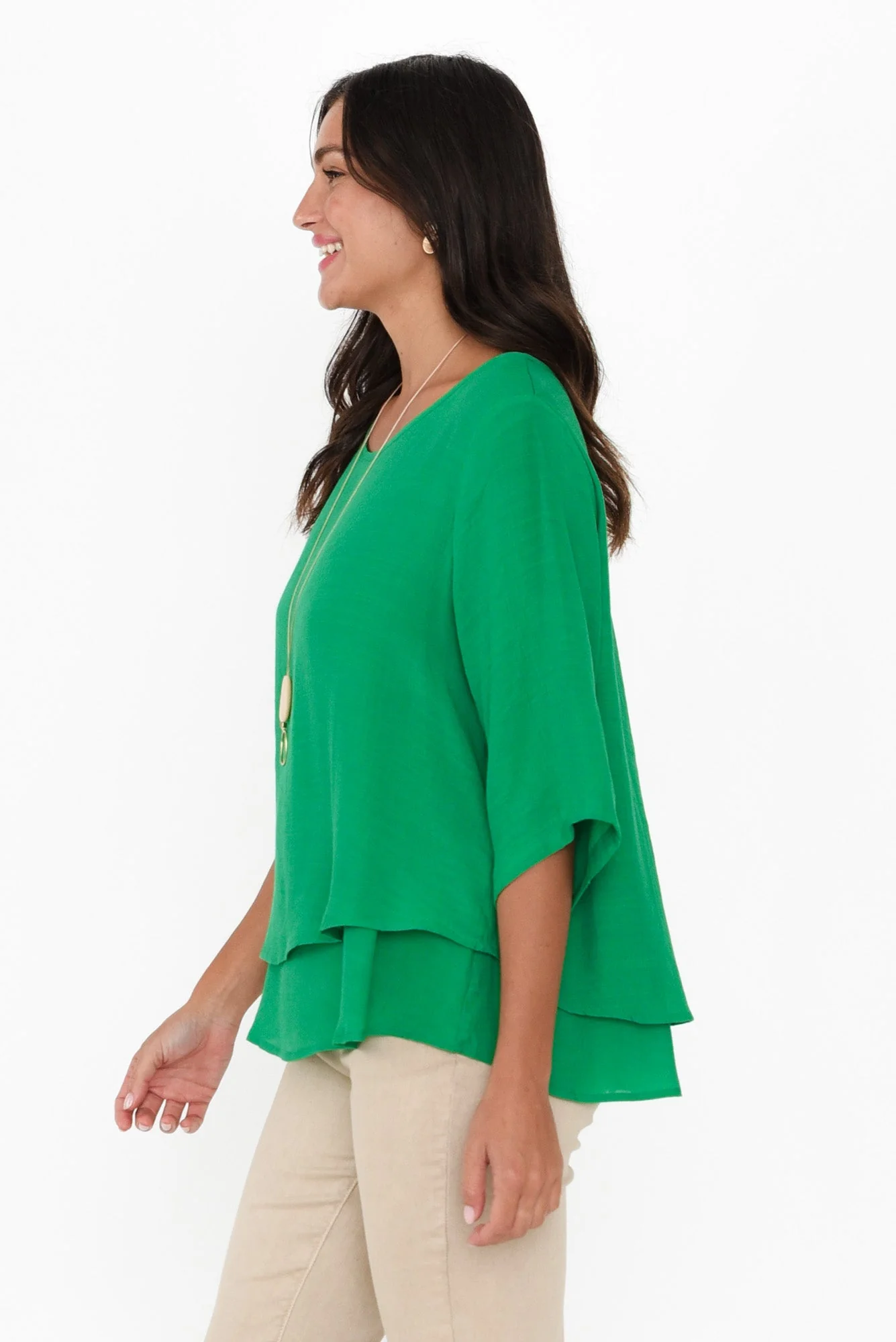 Liora Green Layered Top - Image 3