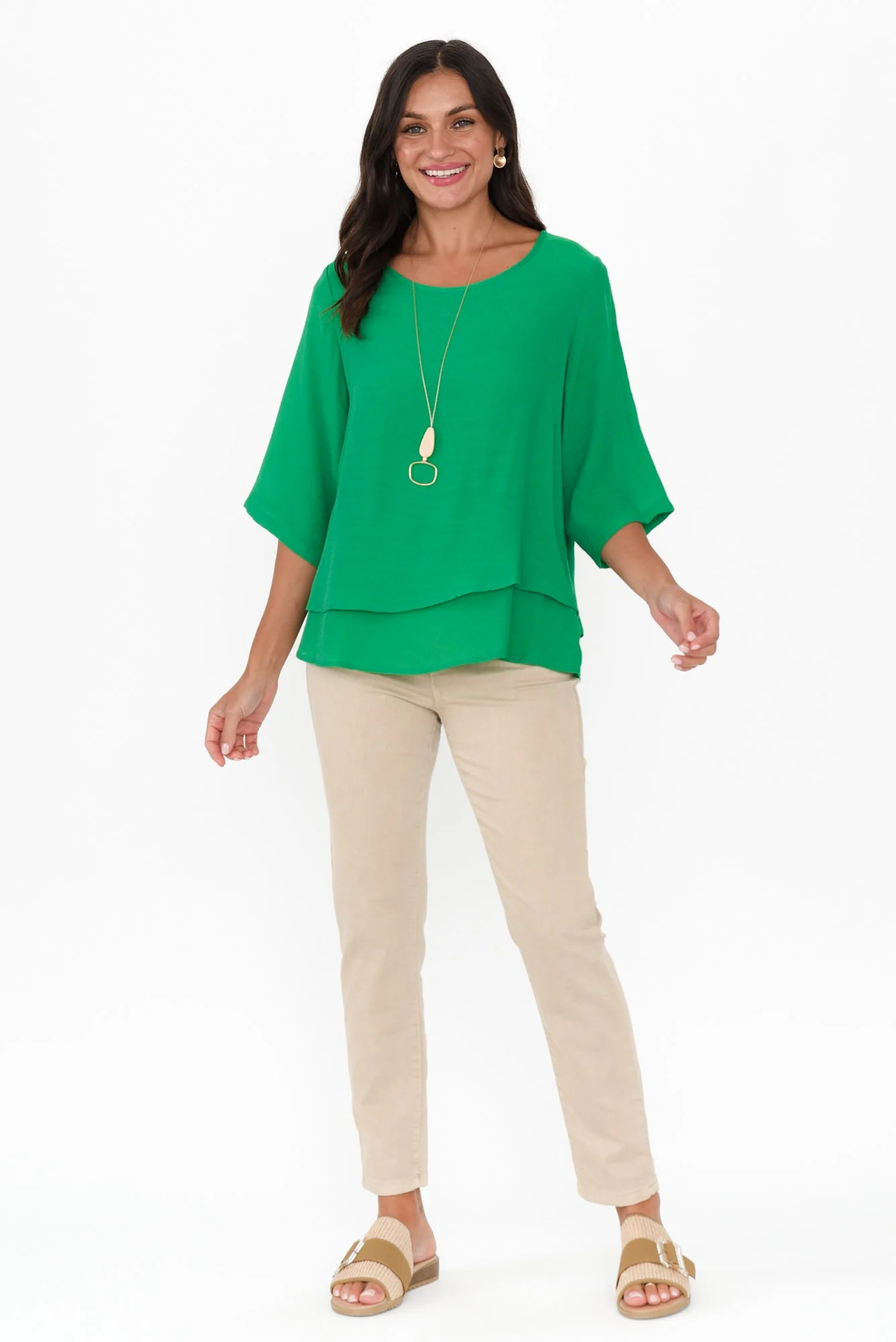 Liora Green Layered Top - Image 6