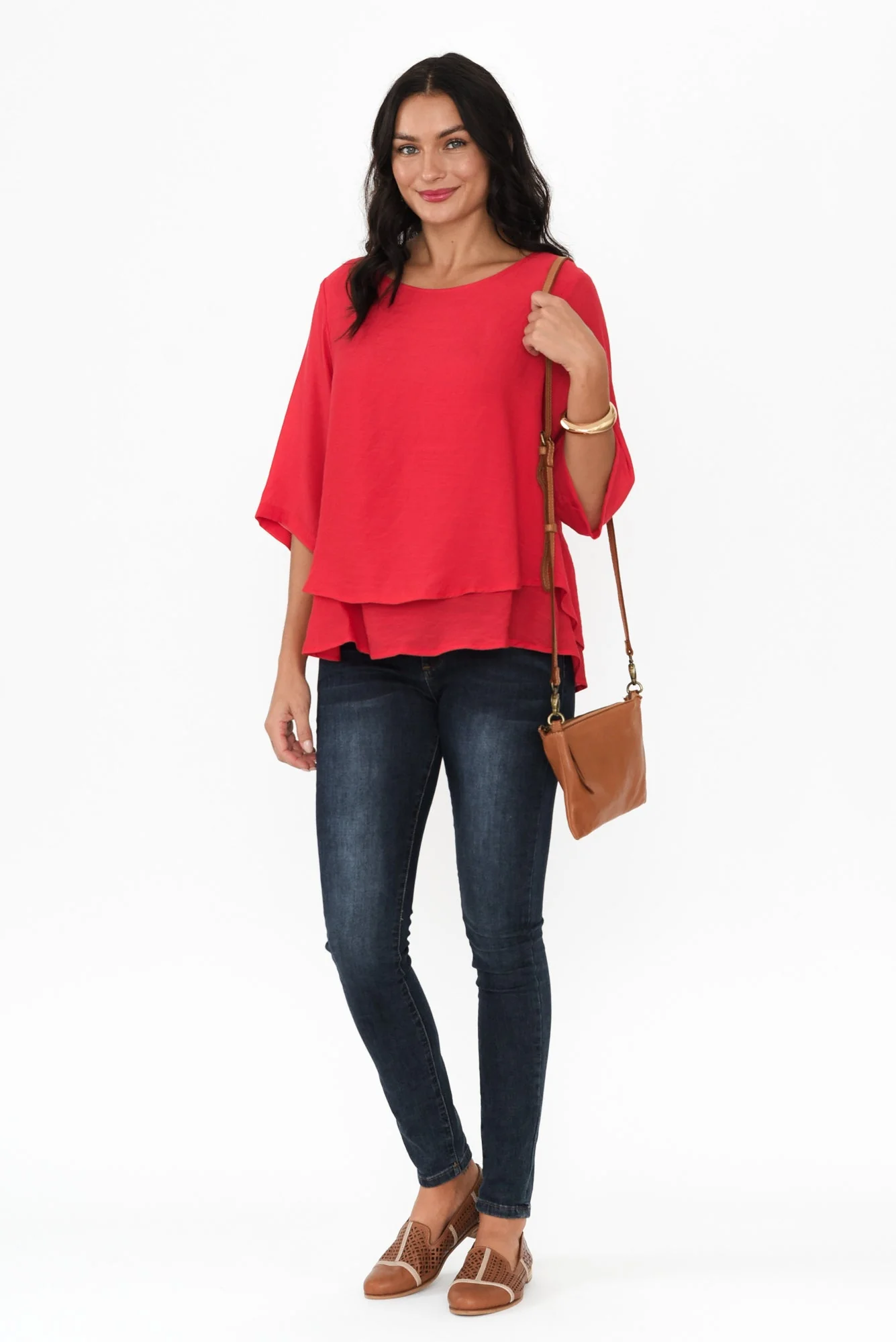 Liora Red Layered Top - Image 3