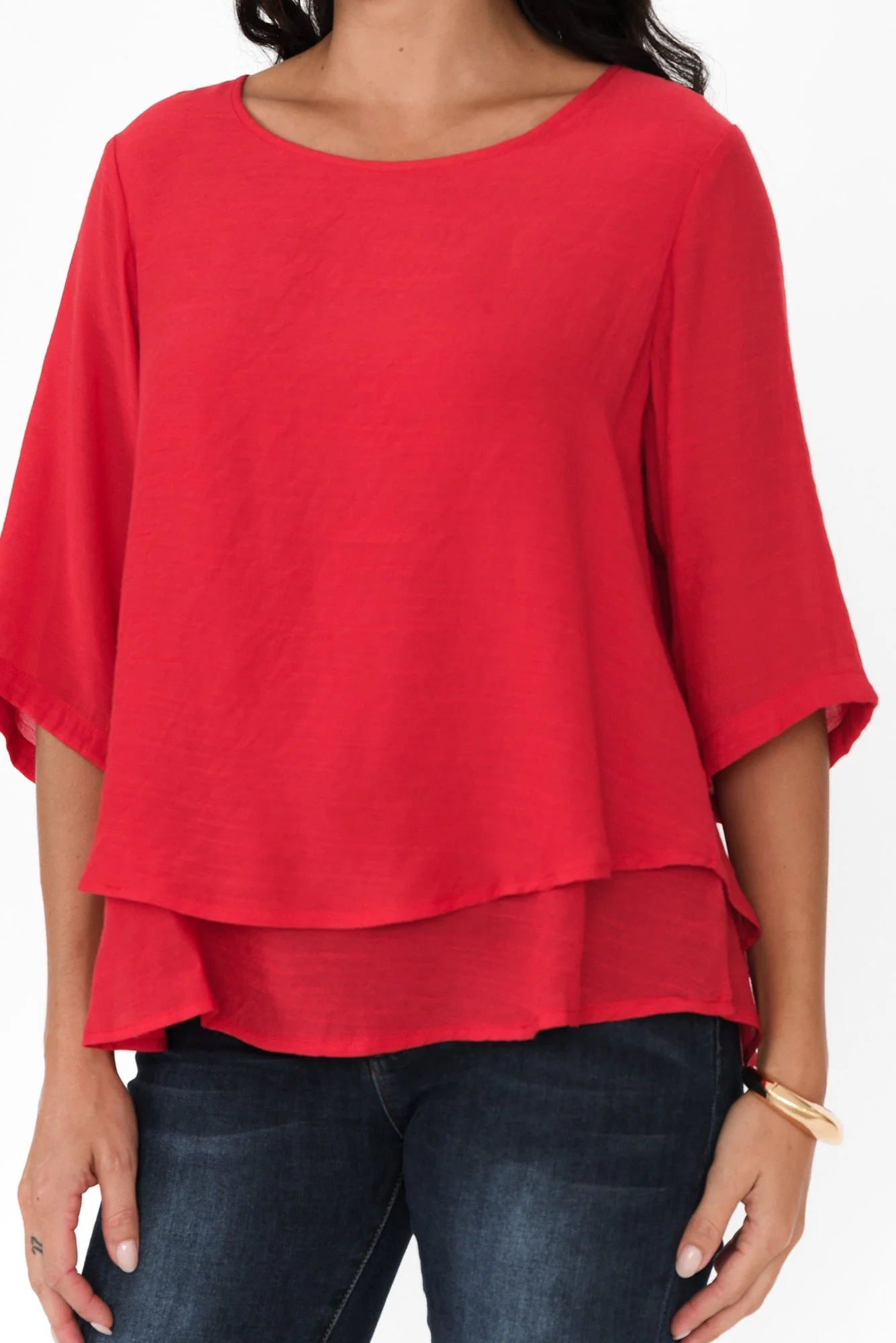 Liora Red Layered Top - Image 6