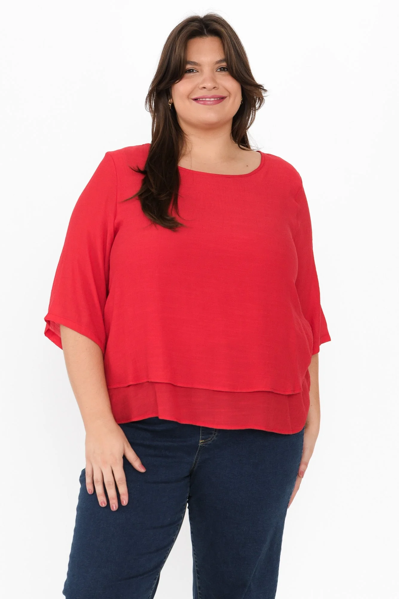 Liora Red Layered Top - Image 8