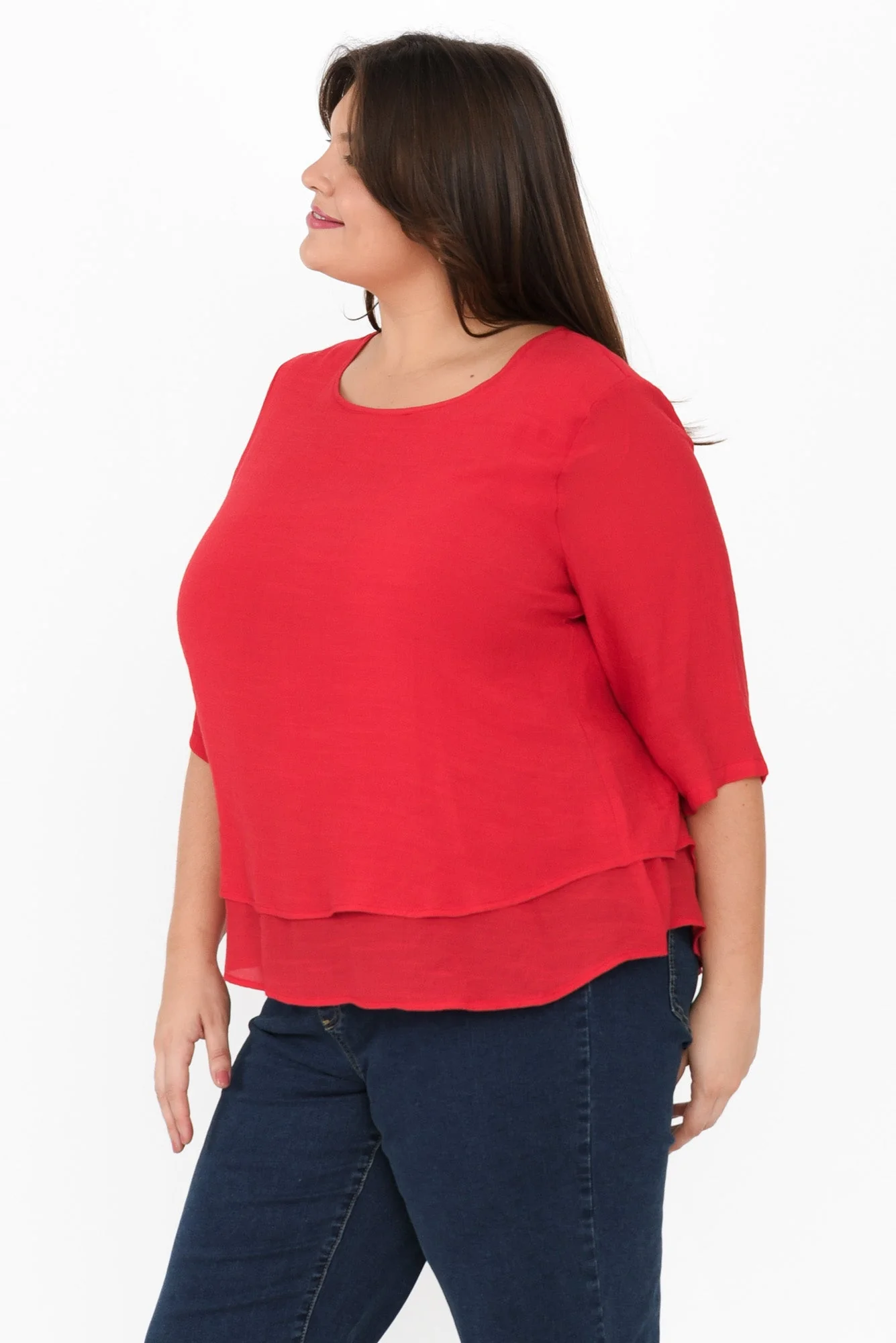 Liora Red Layered Top - Image 9