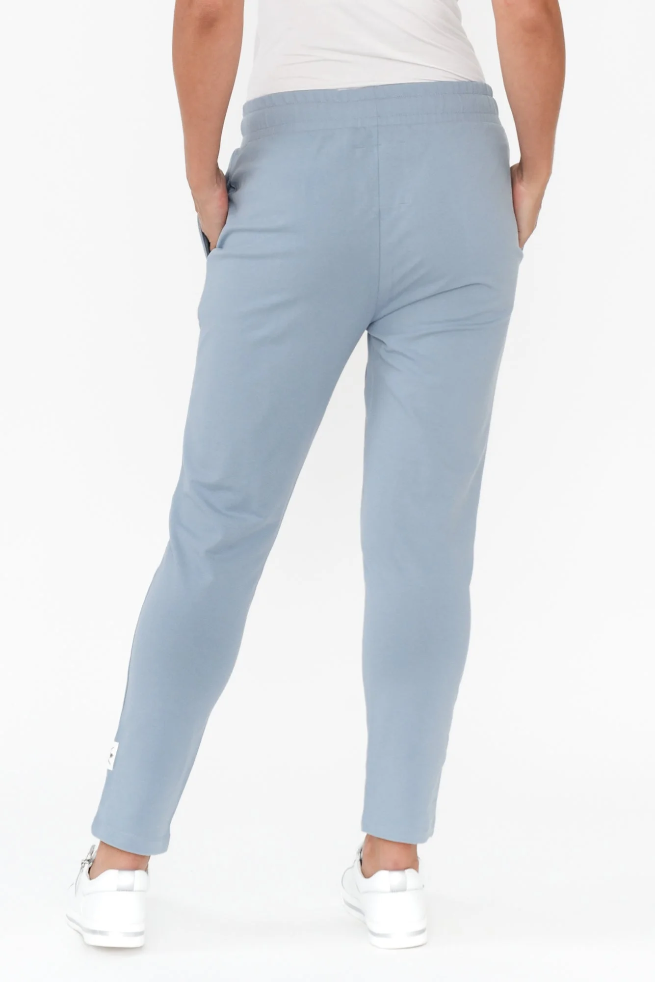 Lobby Light Blue Cotton Relaxed Sweatpants - Image 5
