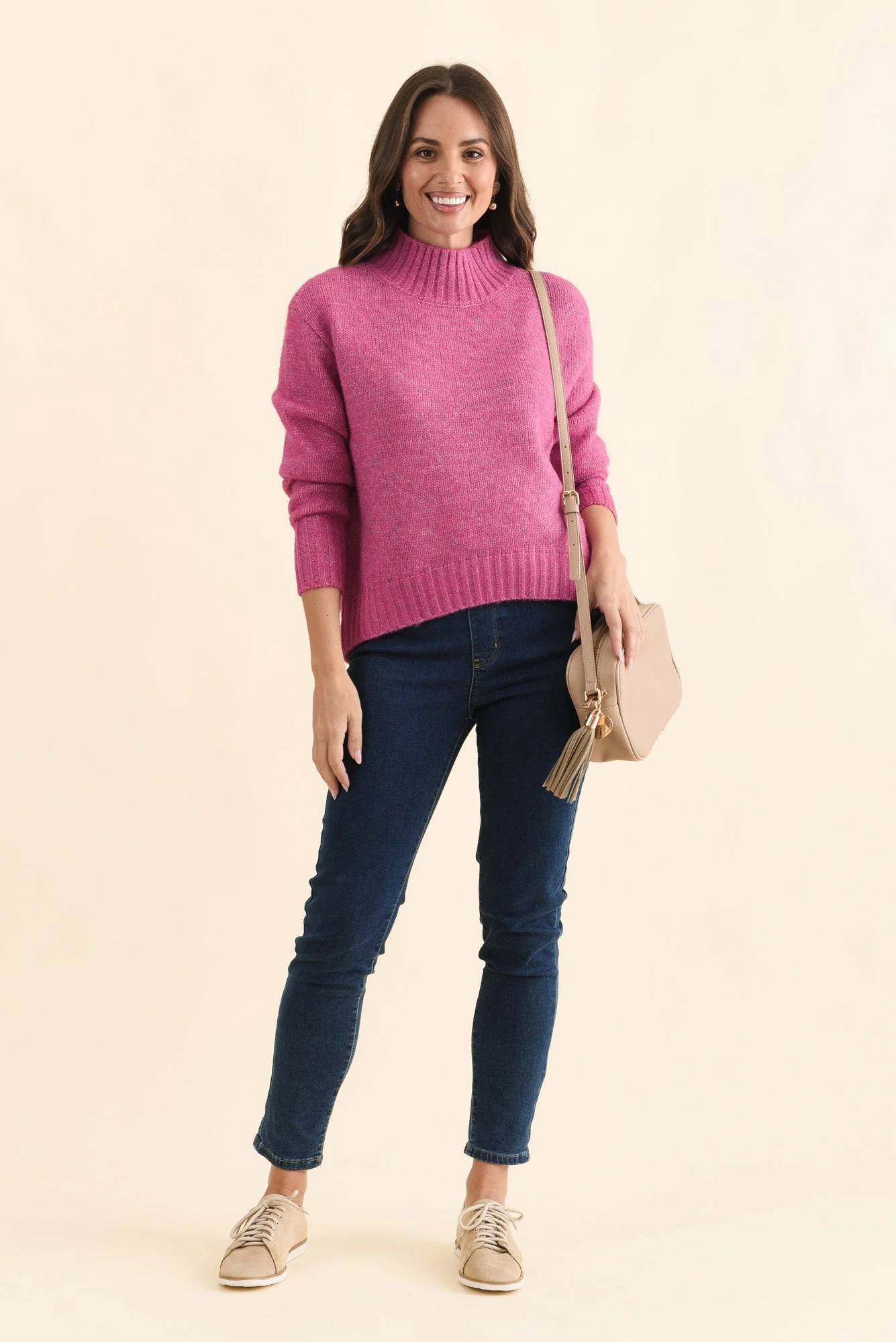Lola Pink Knit Jumper - Image 2