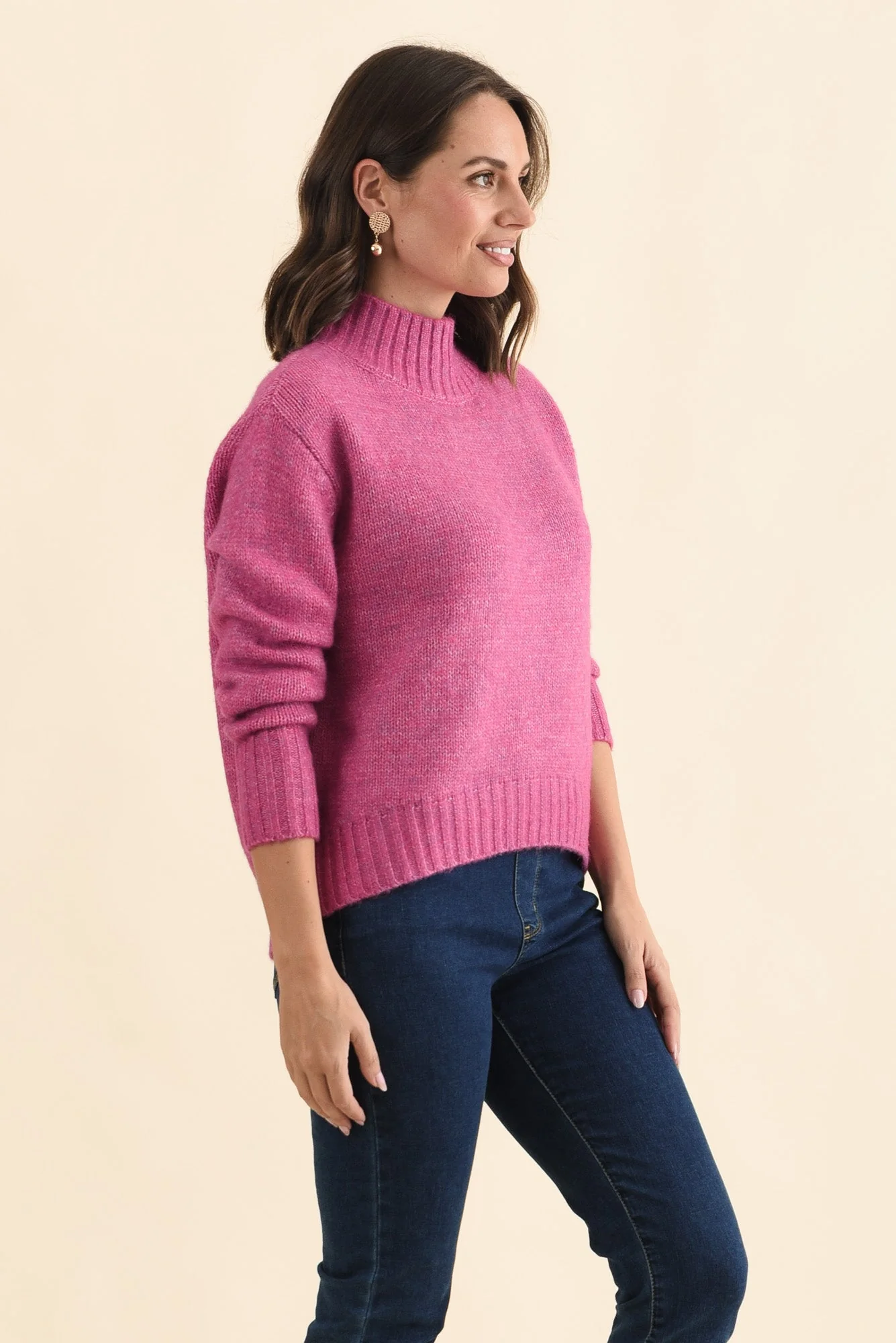 Lola Pink Knit Jumper - Image 3