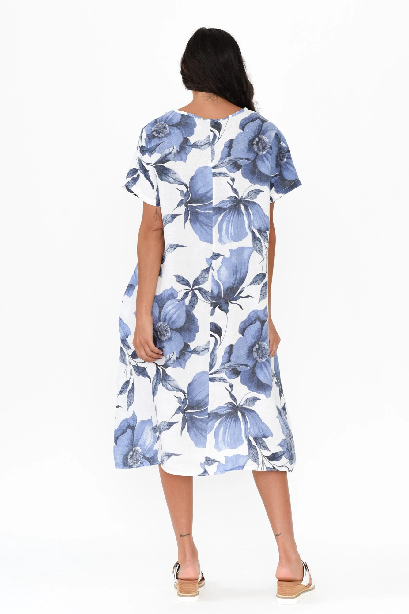 Louisiana White Floral Button Dress - Image 4