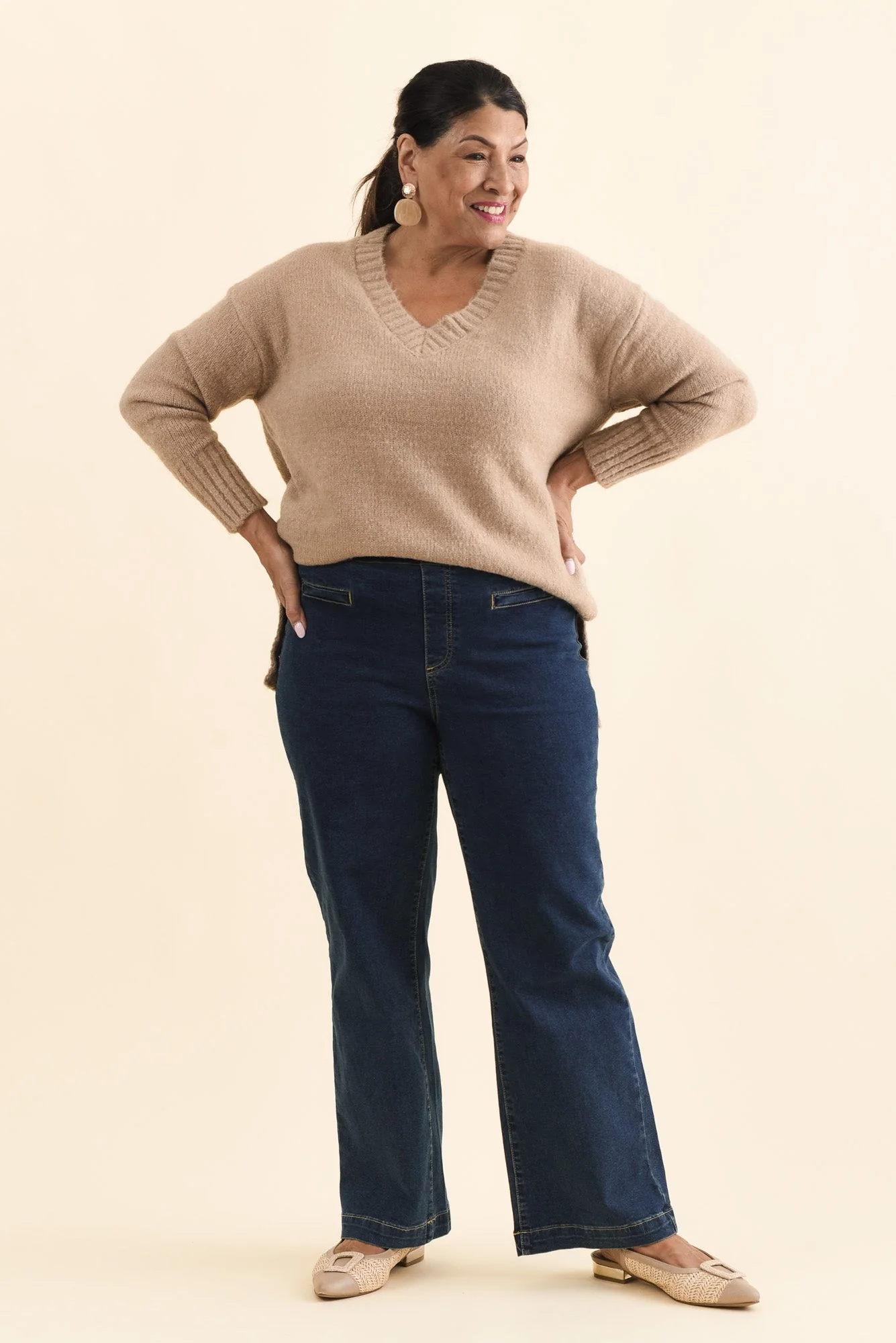 Maddy Dark Blue Straight Leg Jeans - Image 9