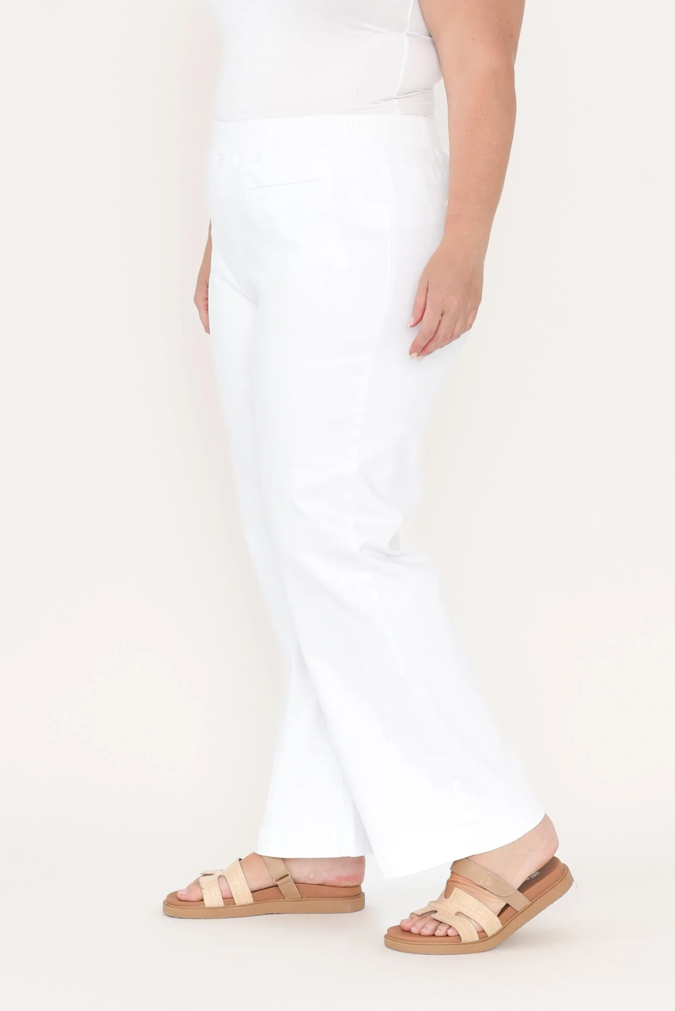 Maddy White Straight Leg Jeans - Image 11