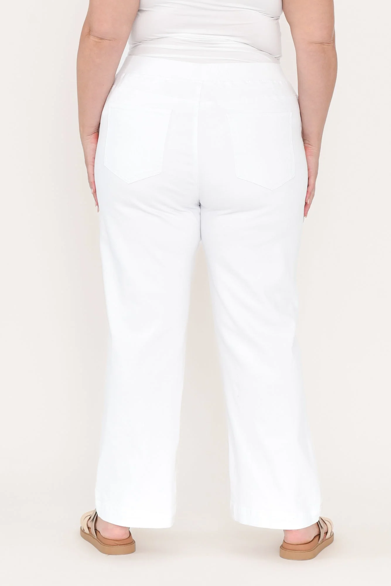 Maddy White Straight Leg Jeans - Image 12