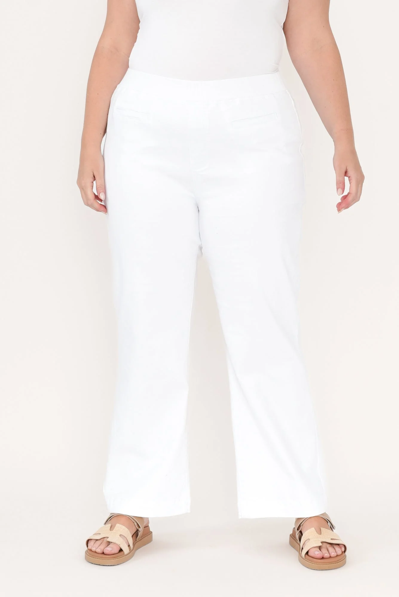 Maddy White Straight Leg Jeans - Image 9