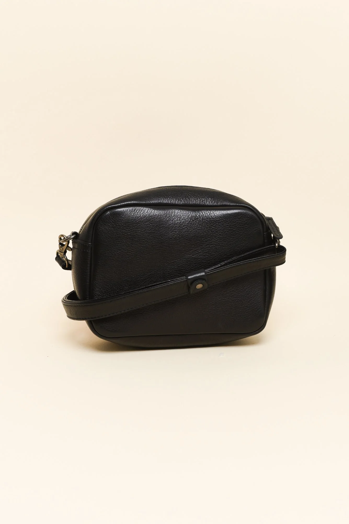 Mallie Black Leather Crossbody Bag - Image 2