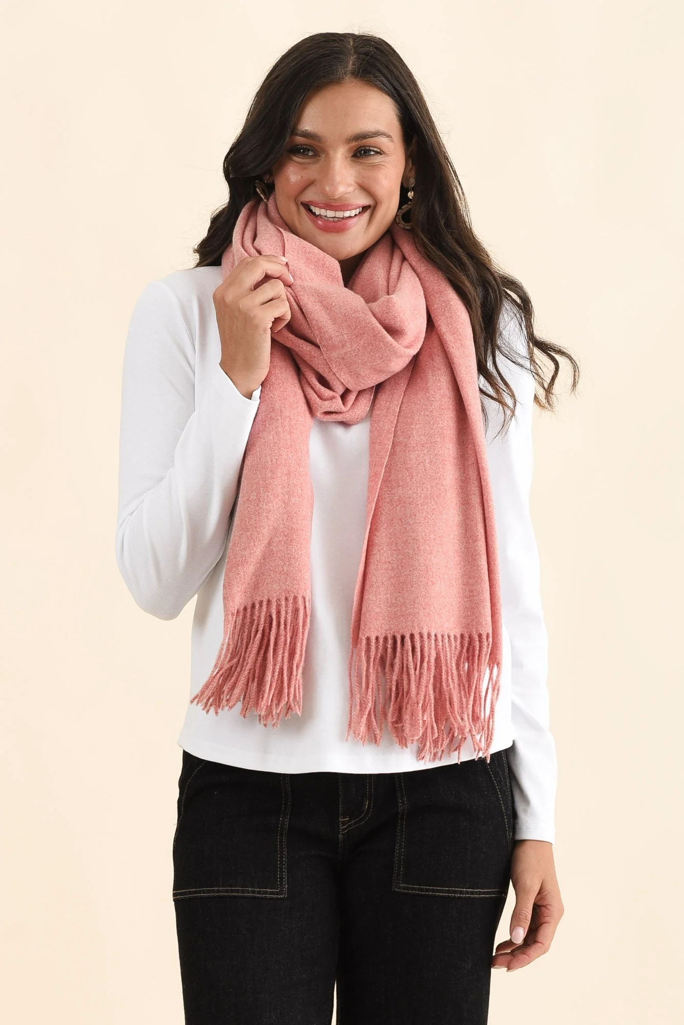 Malone Berry Wool Blend Scarf