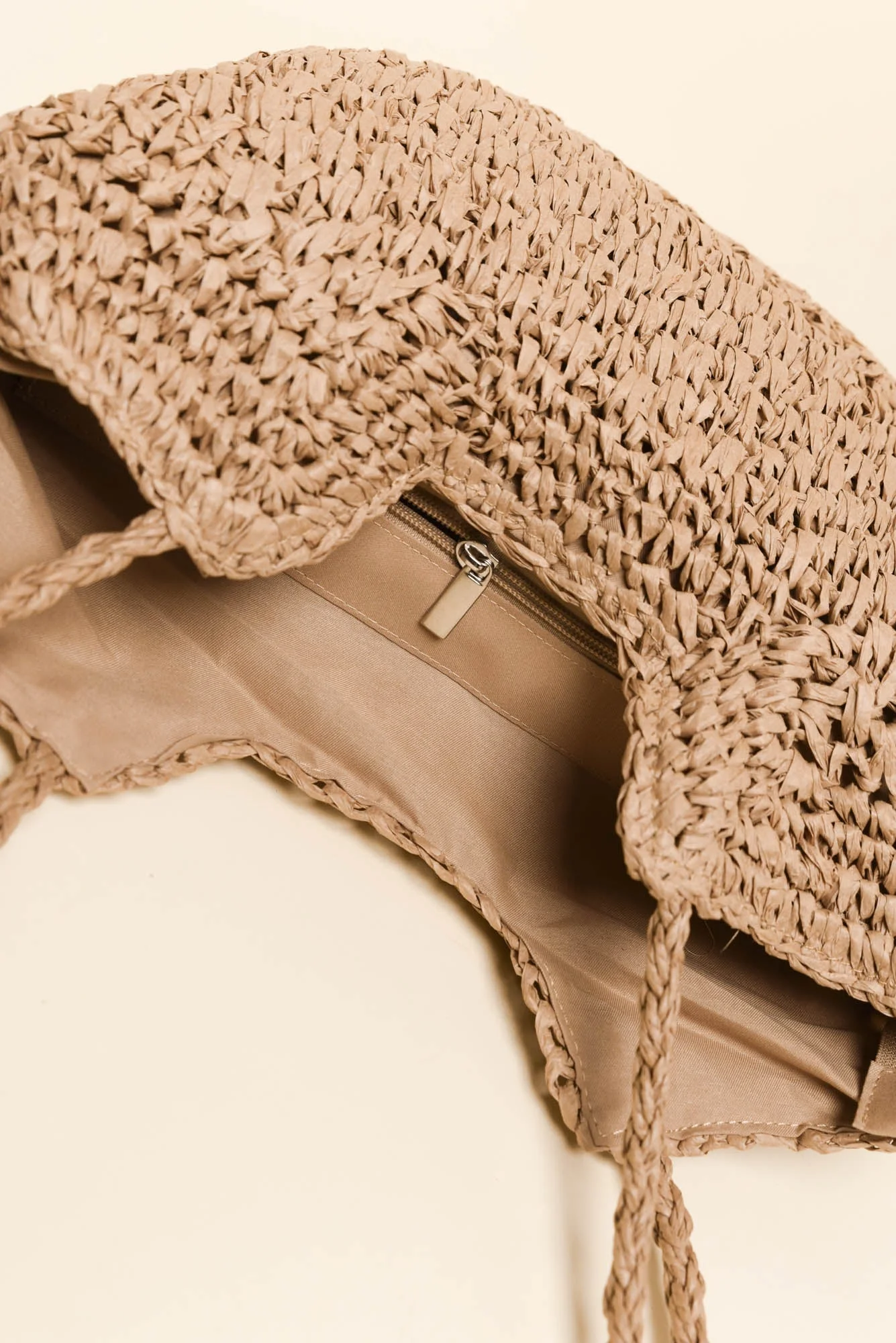 Malta Tan Straw Tote Bag - Image 4