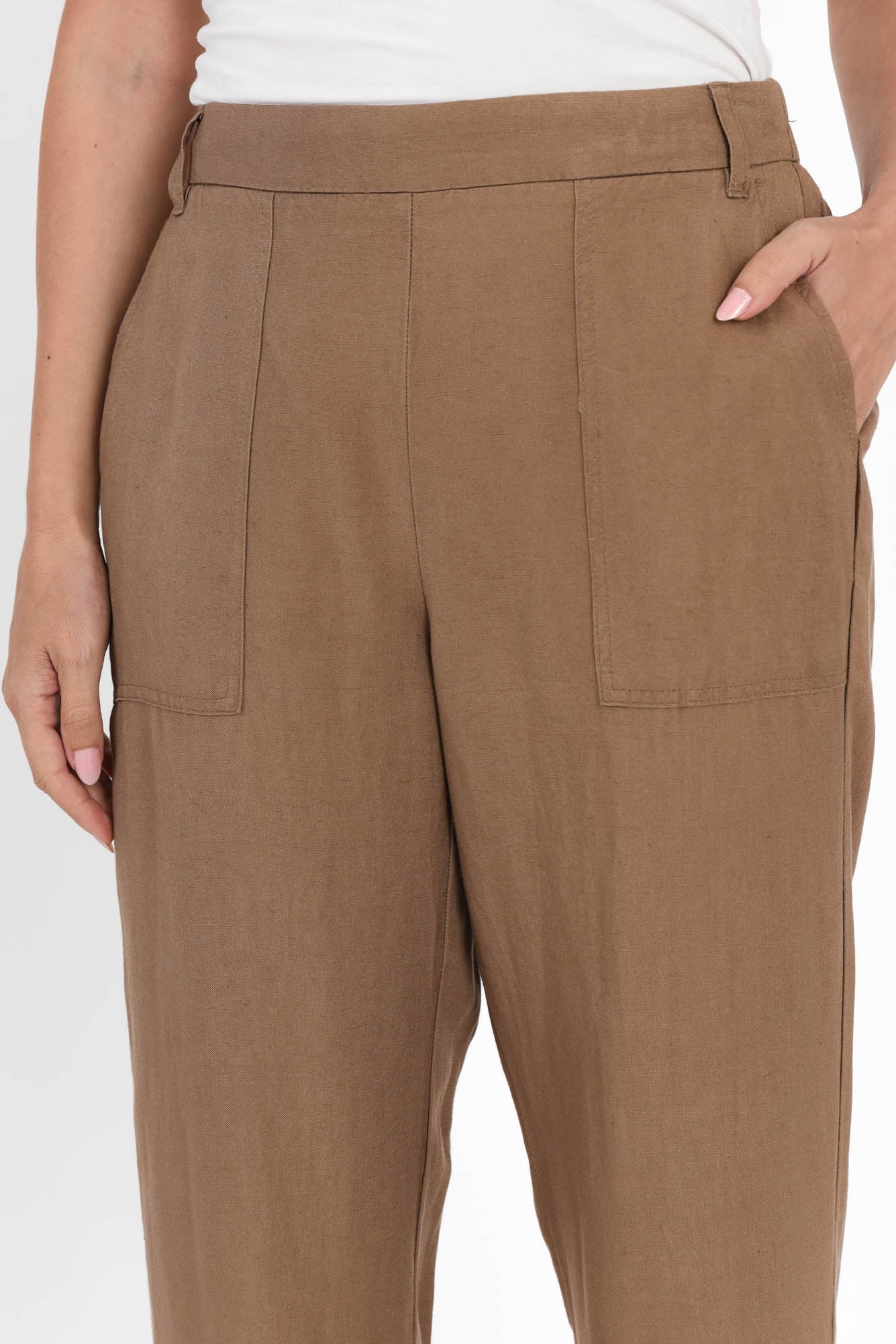 Manon Mocha Cropped Pants - Image 6