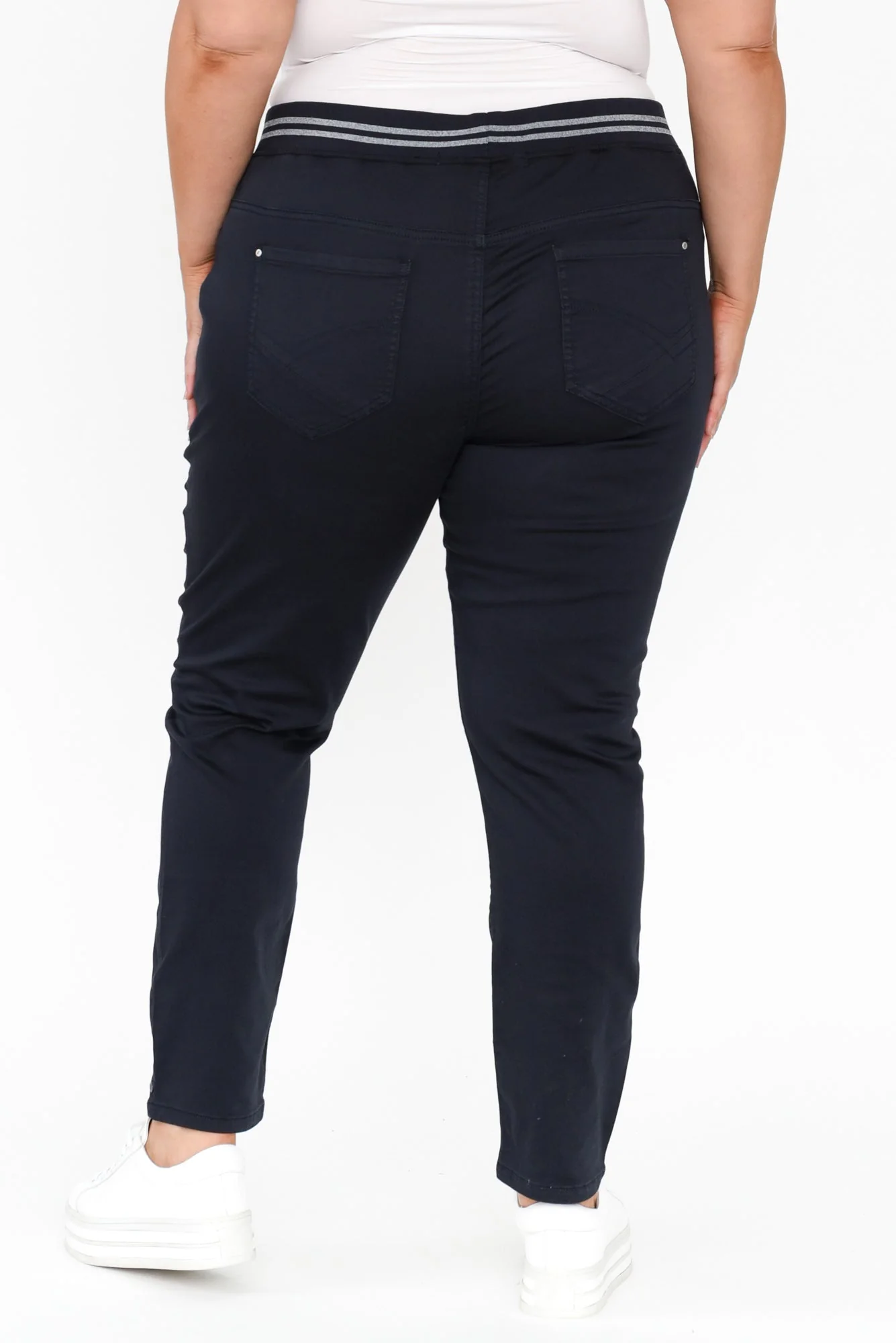 Margo Navy Drawstring Pants - Image 11