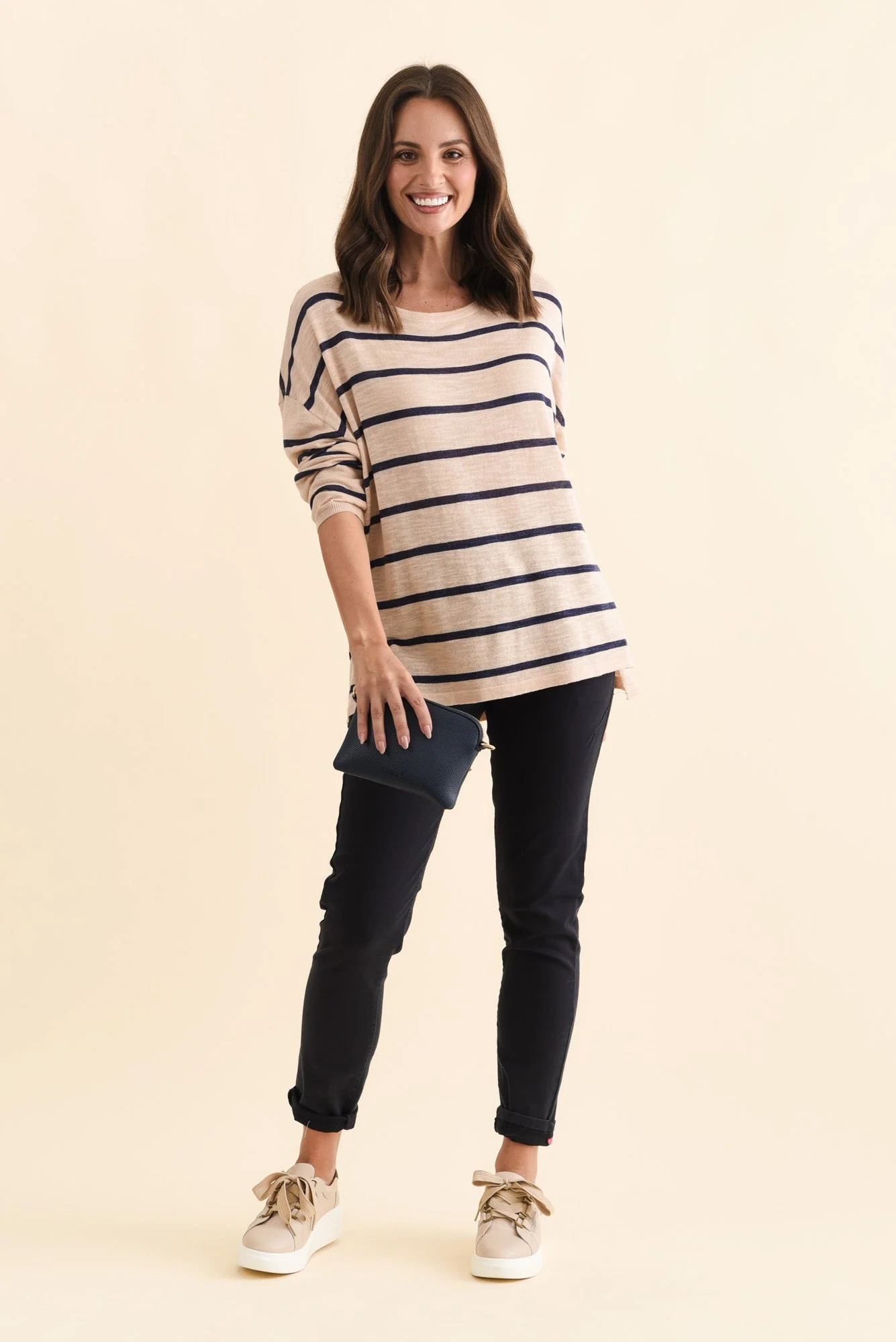 Margo Navy Drawstring Pants - Image 7