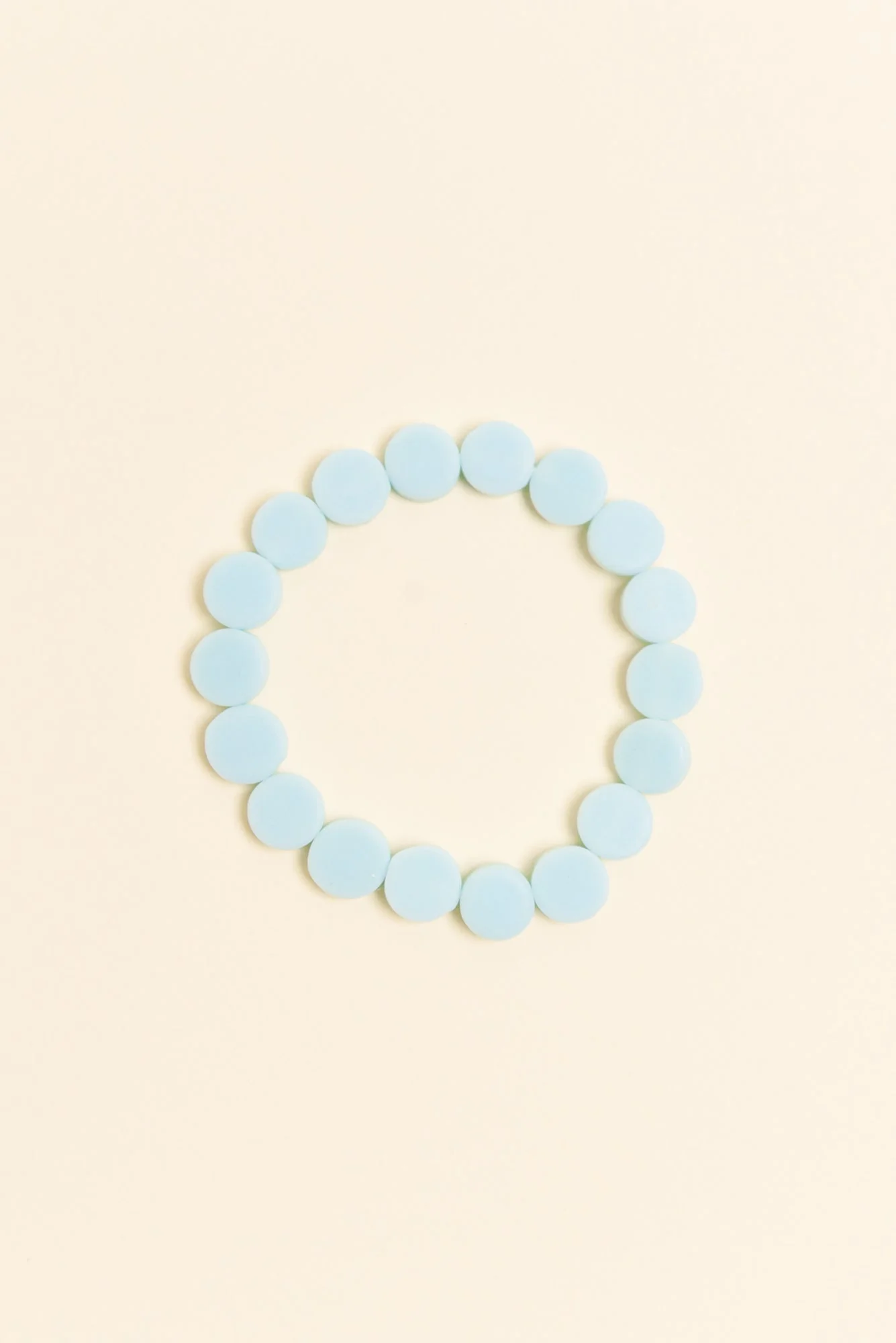 Mari Light Blue Resin Beaded Bracelet