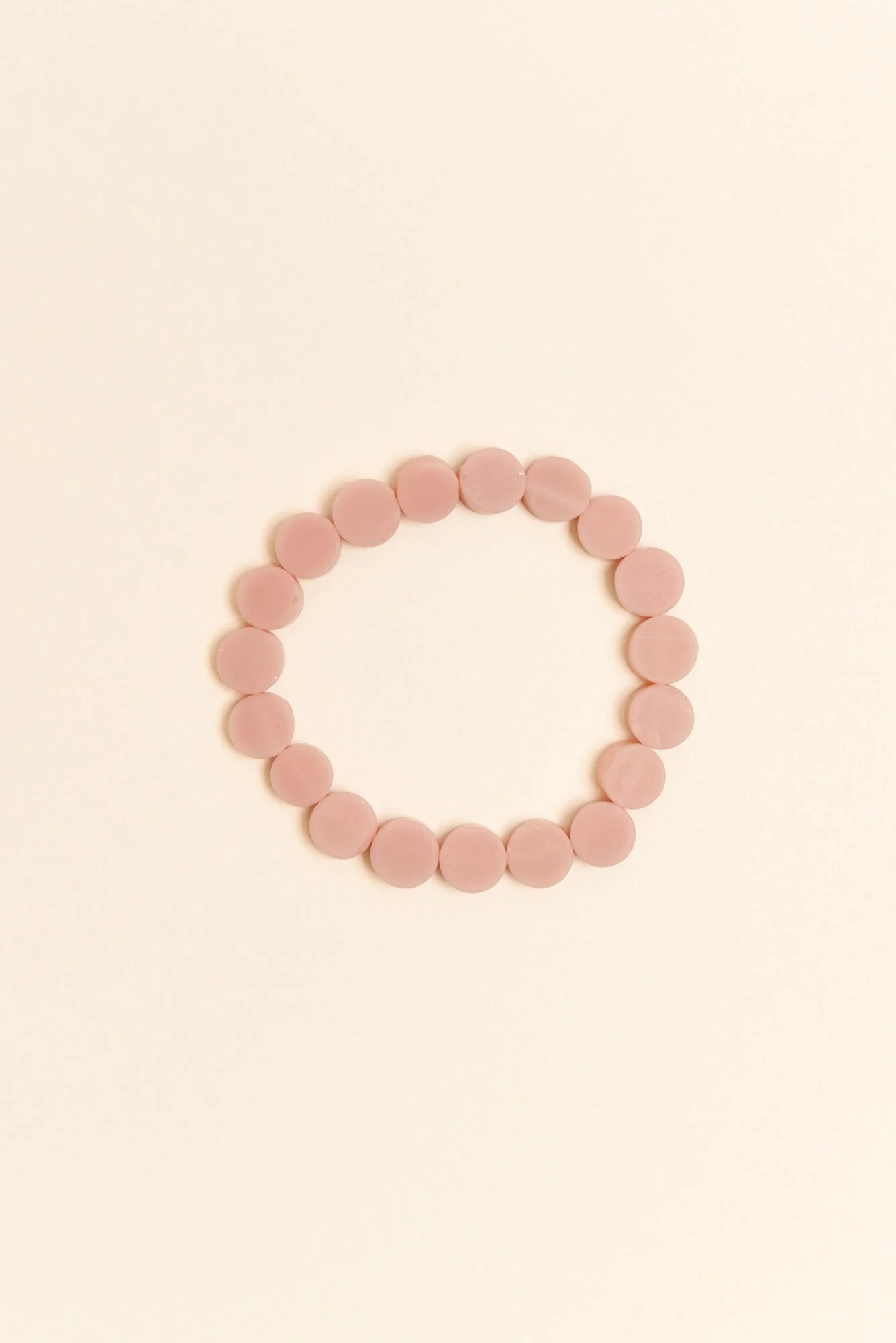 Mari Nude Resin Beaded Bracelet