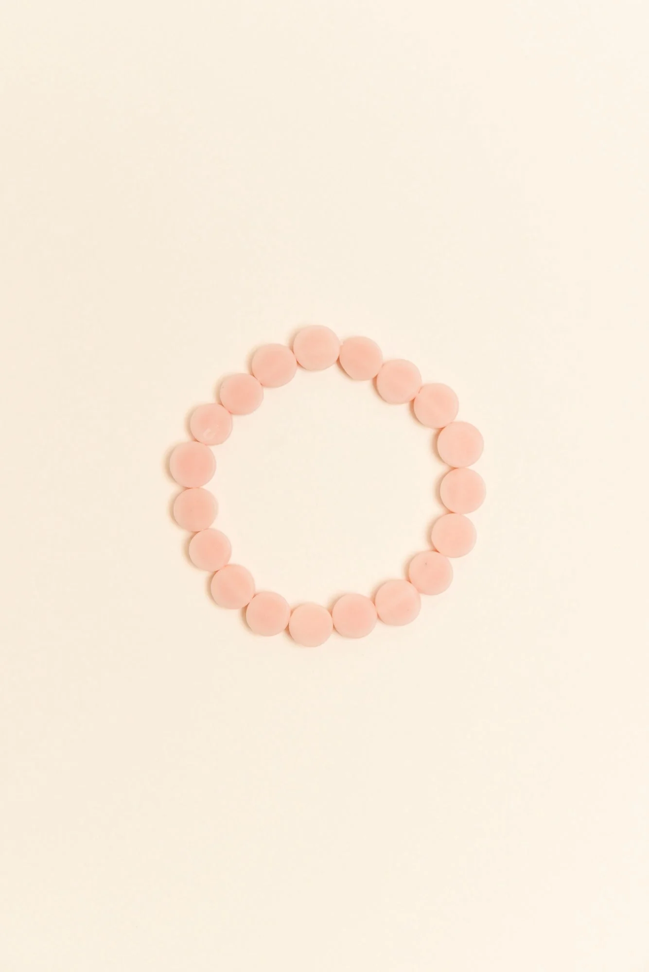 Mari Peach Resin Beaded Bracelet