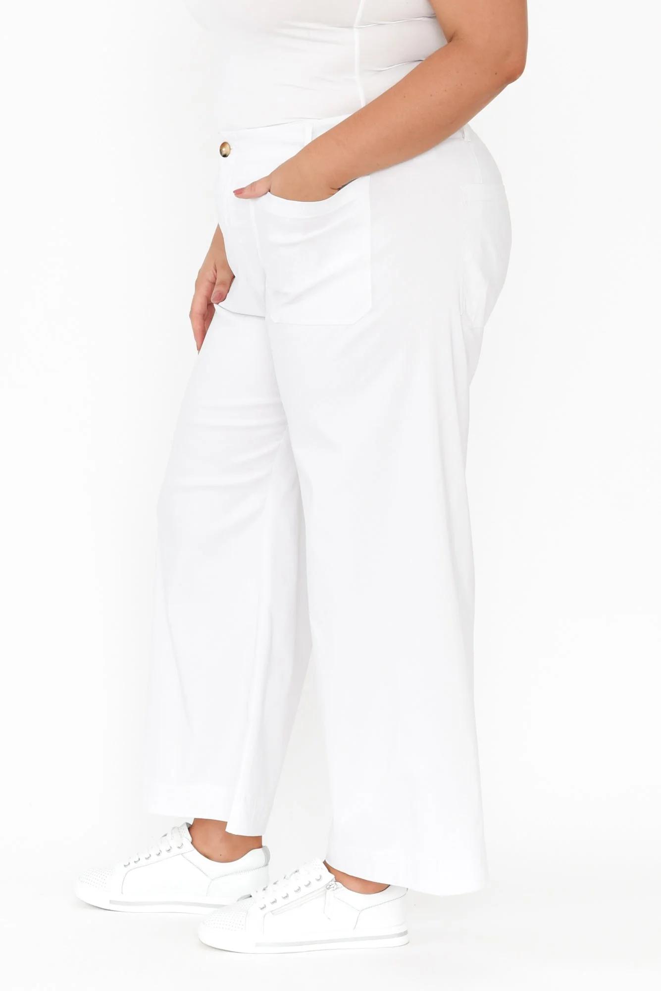 Marine White Straight Leg Pants - Image 9